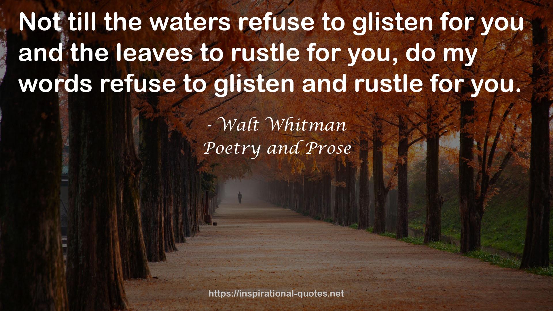 Poetry and Prose QUOTES