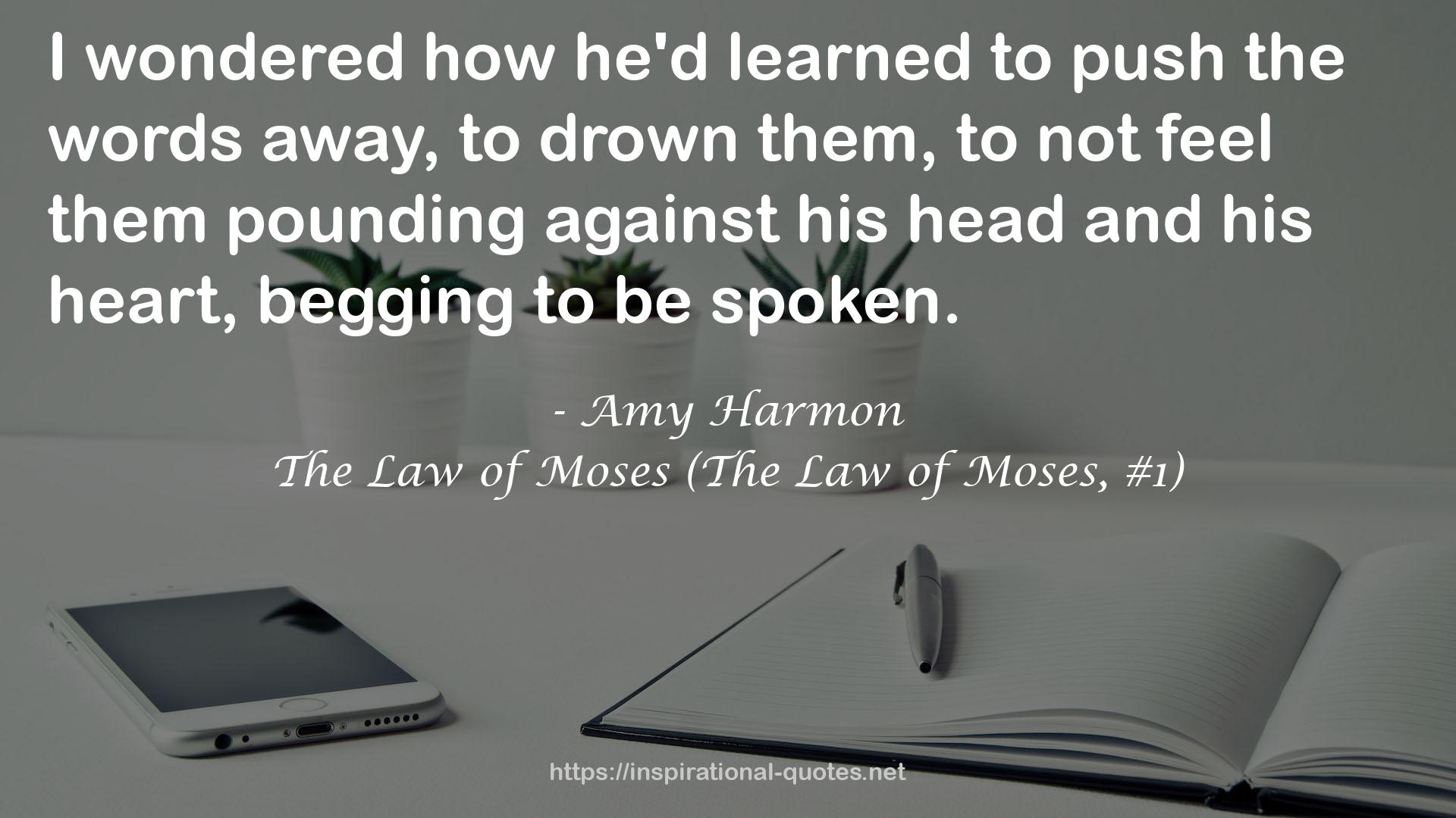 The Law of Moses (The Law of Moses, #1) QUOTES