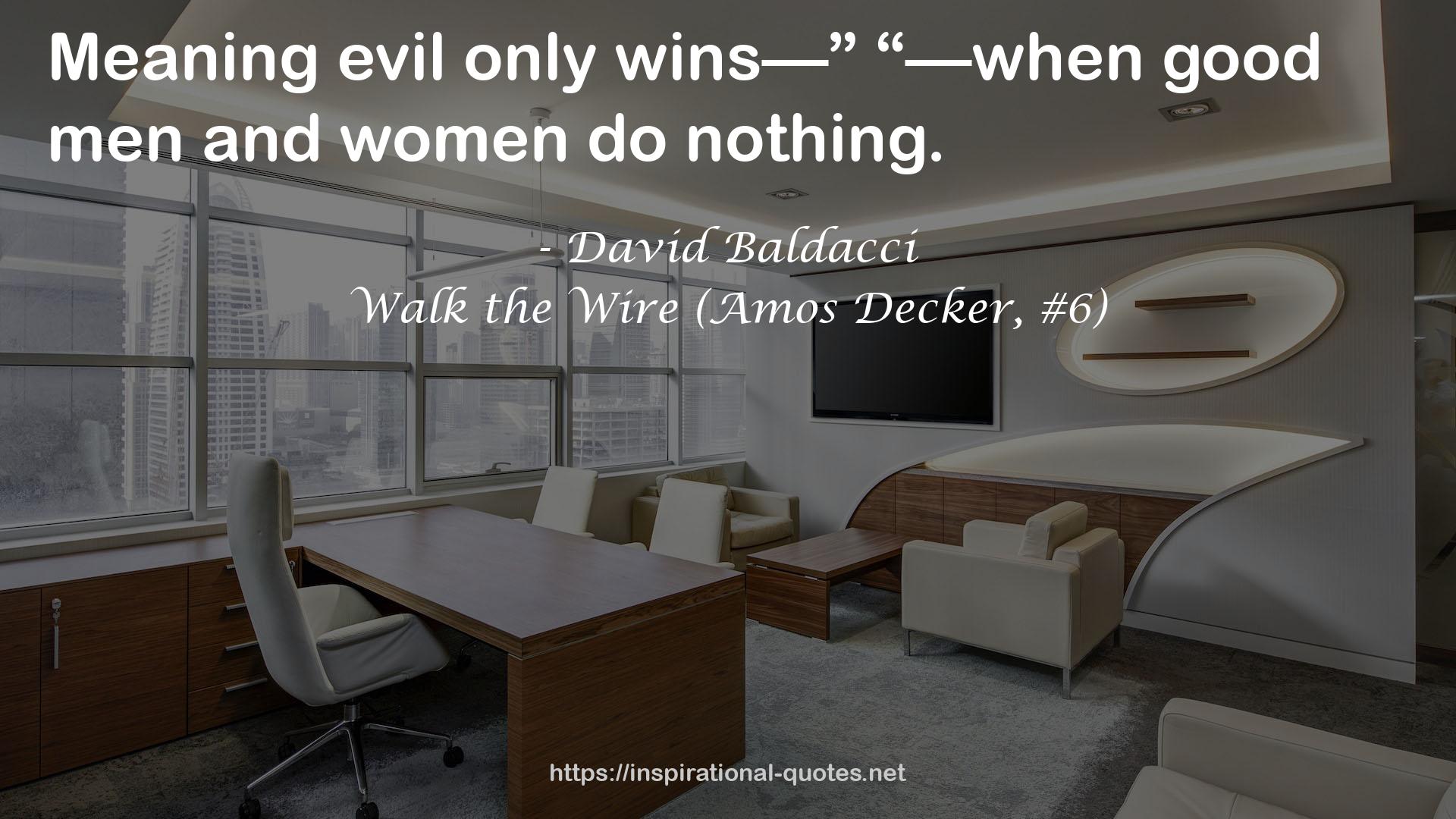 Walk the Wire (Amos Decker, #6) QUOTES