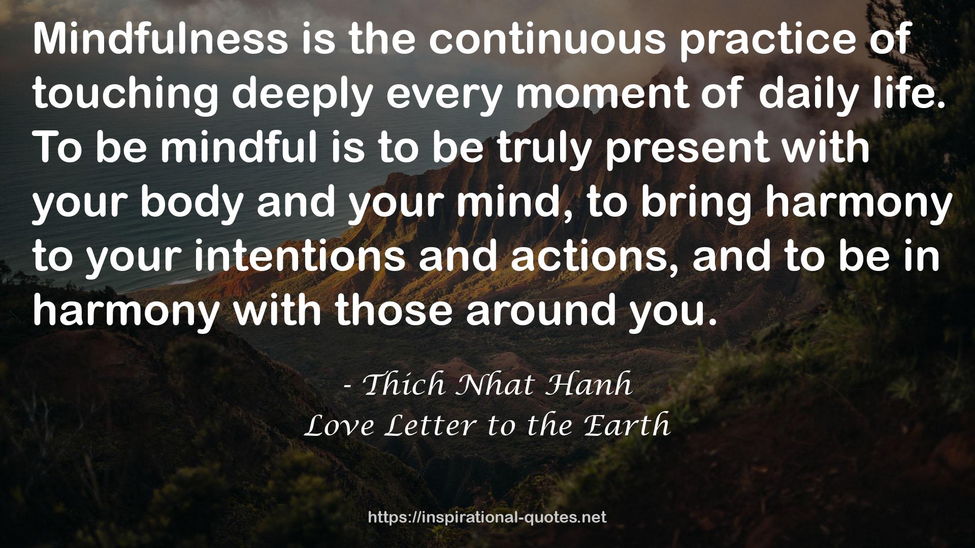 Love Letter to the Earth QUOTES