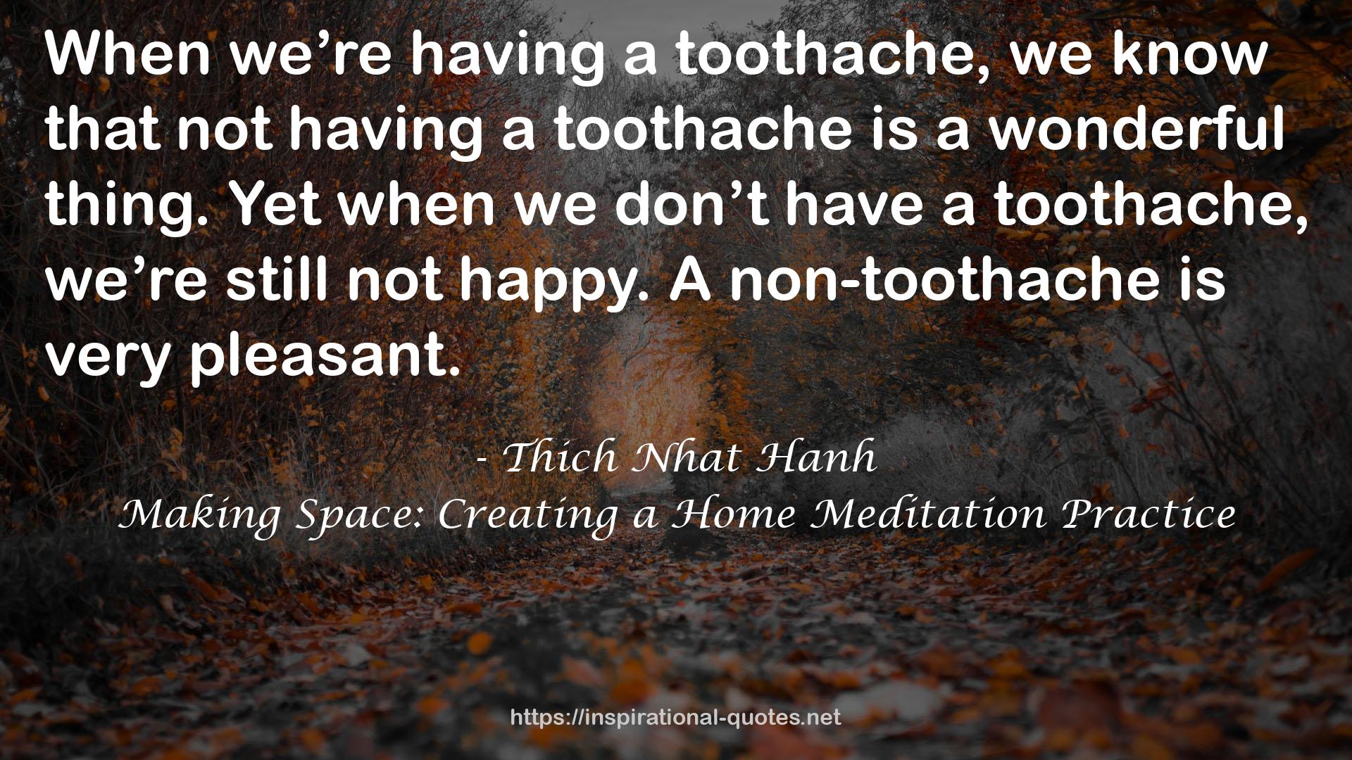 Making Space: Creating a Home Meditation Practice QUOTES