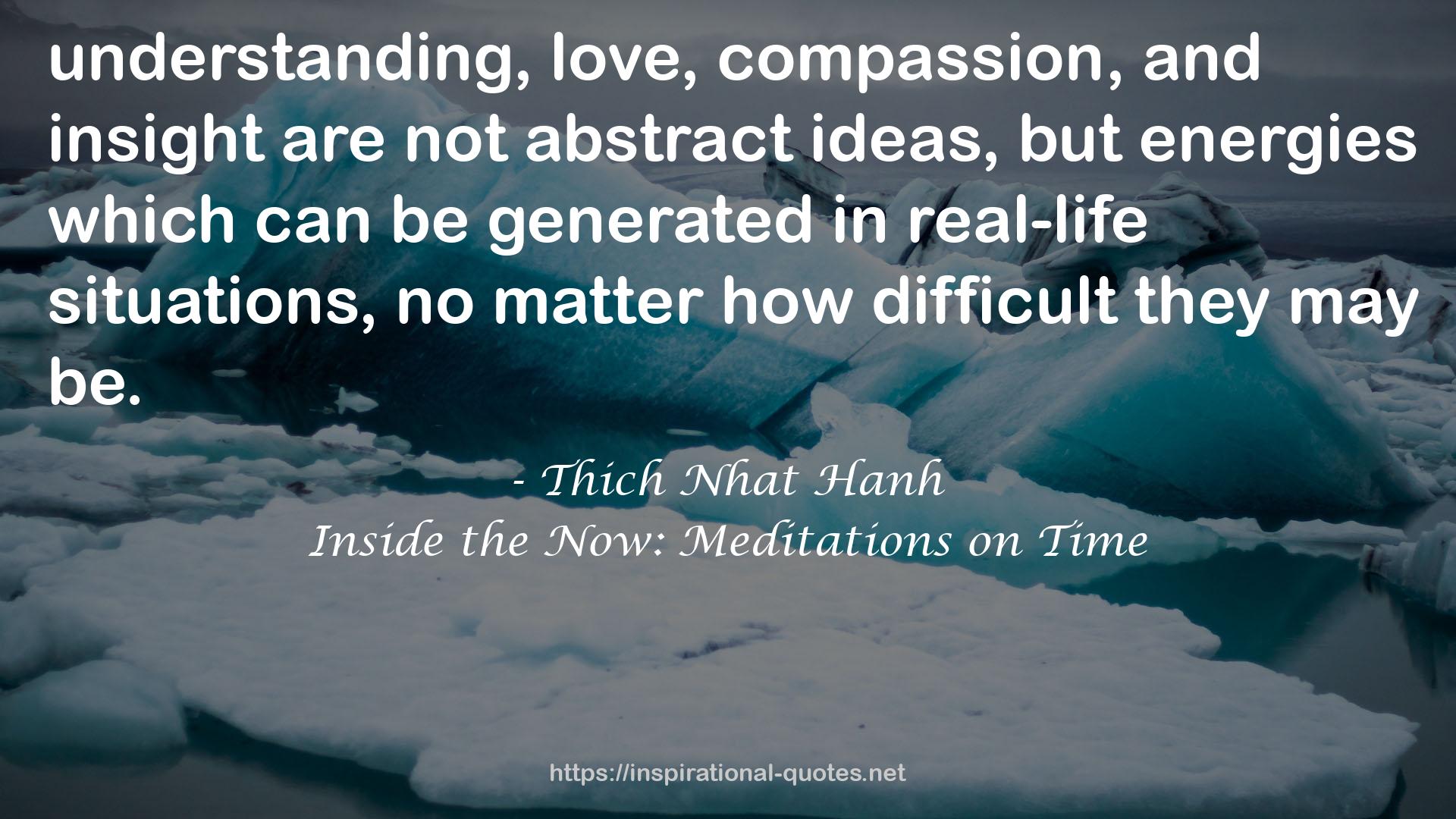 Inside the Now: Meditations on Time QUOTES