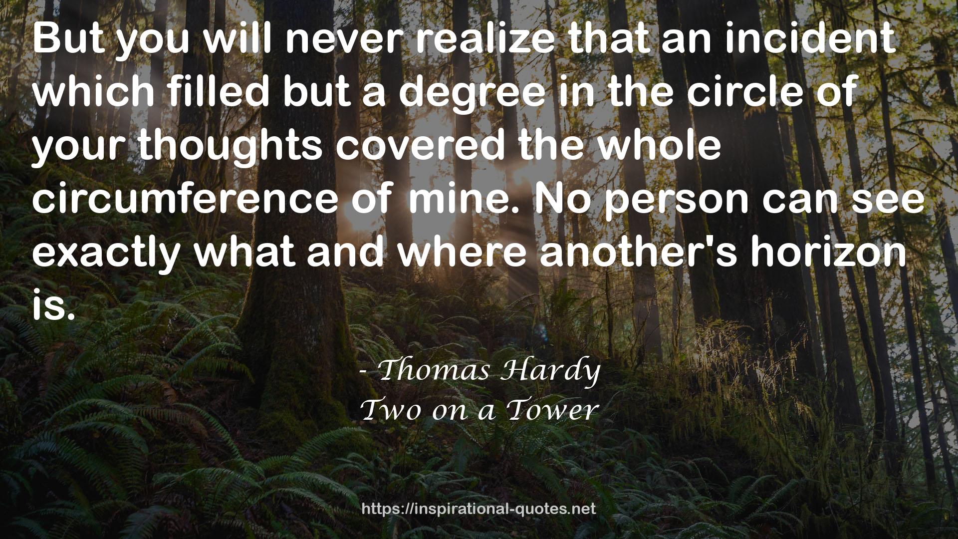 Two on a Tower QUOTES