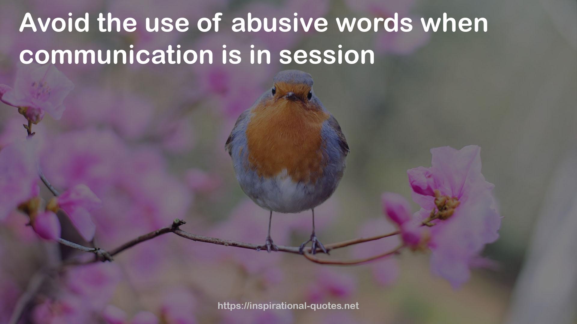 abusive words  QUOTES
