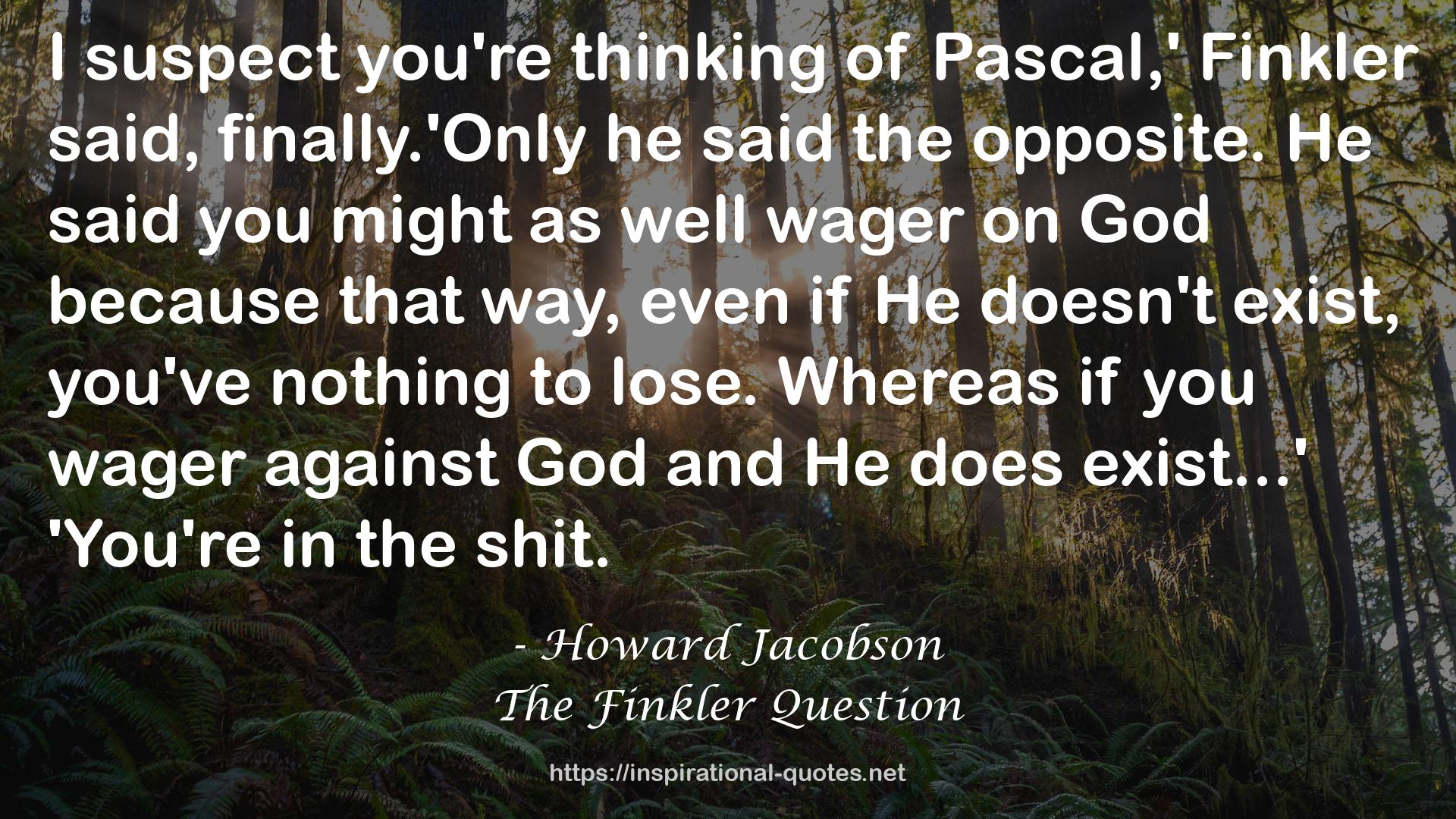 Howard Jacobson QUOTES