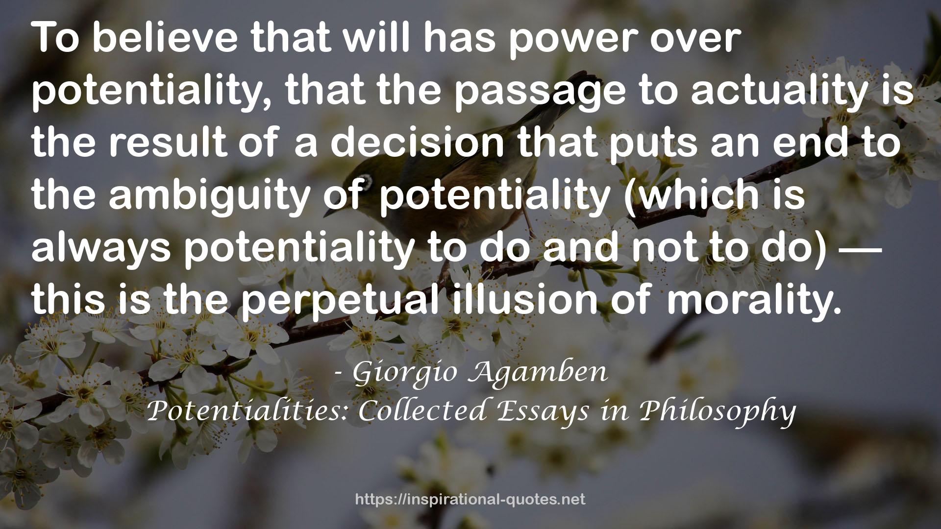 Potentialities: Collected Essays in Philosophy QUOTES