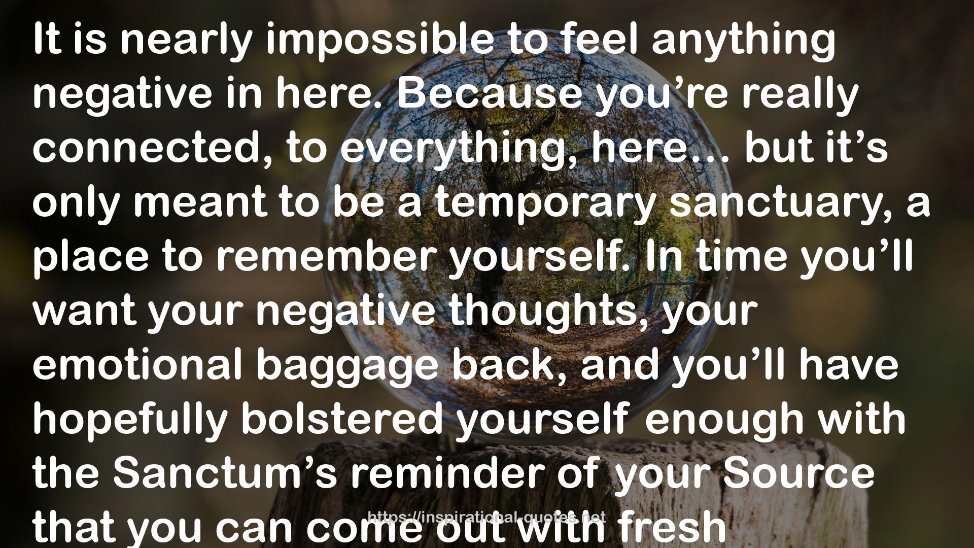 your emotional baggage  QUOTES