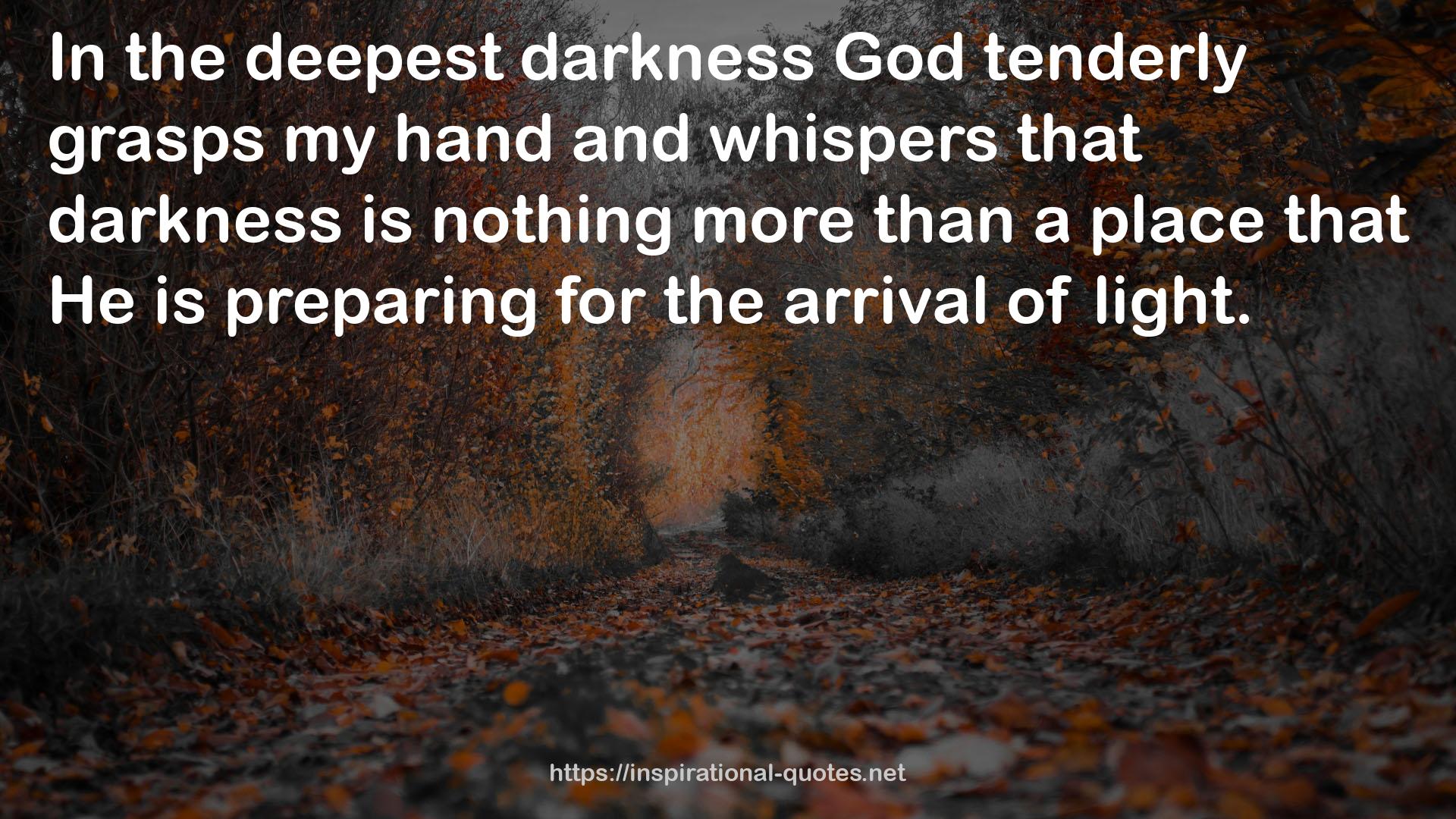 the deepest darkness  QUOTES