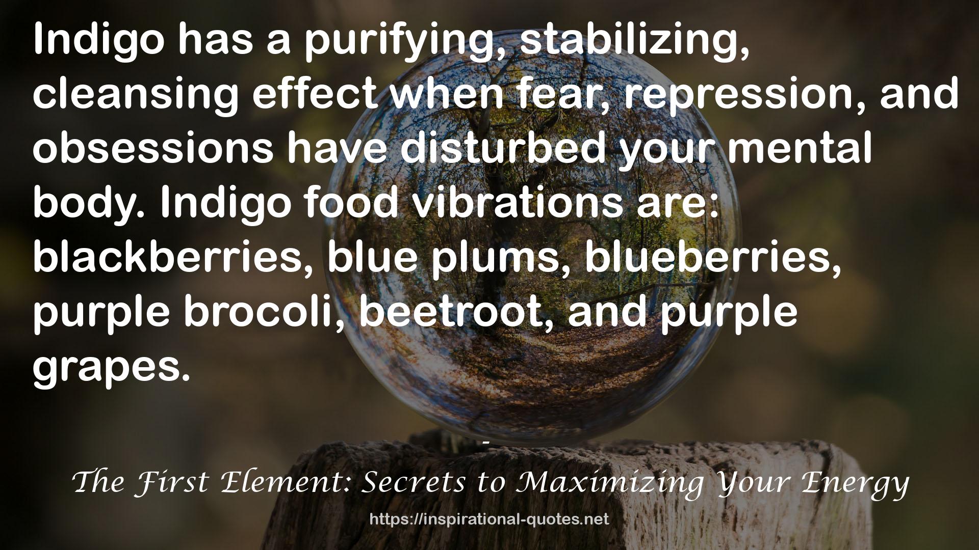 Indigo food vibrations  QUOTES