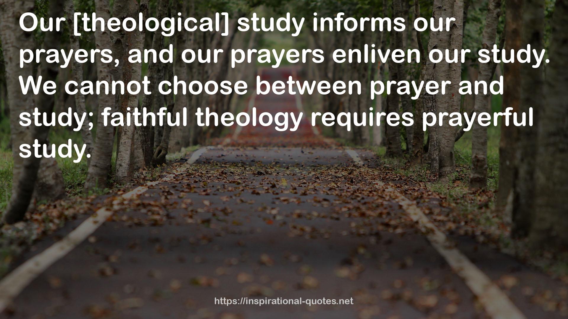 faithful theology  QUOTES