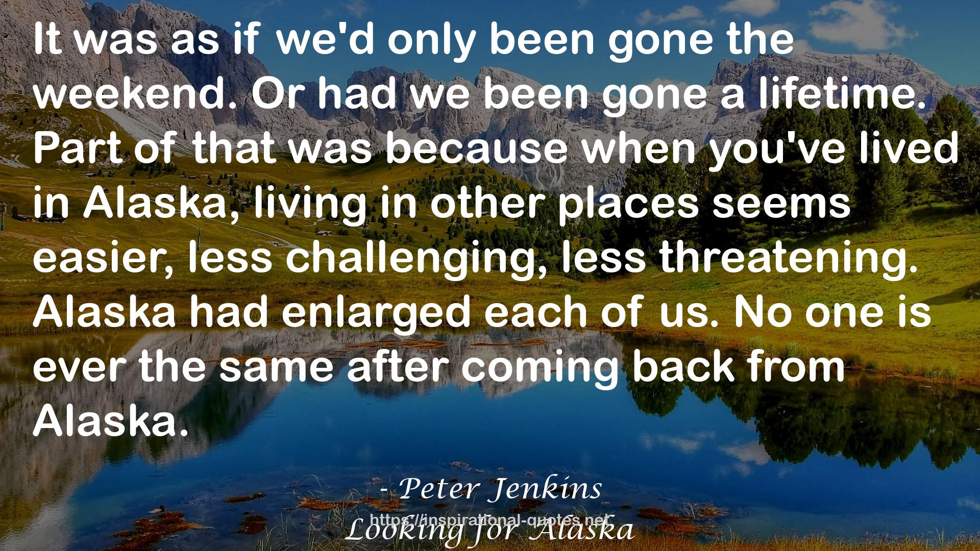 Peter Jenkins QUOTES