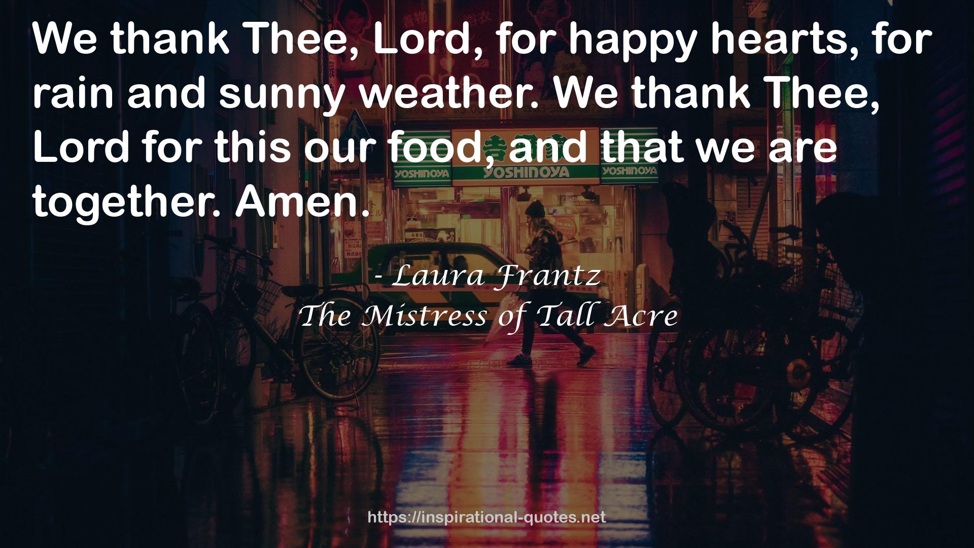 The Mistress of Tall Acre QUOTES