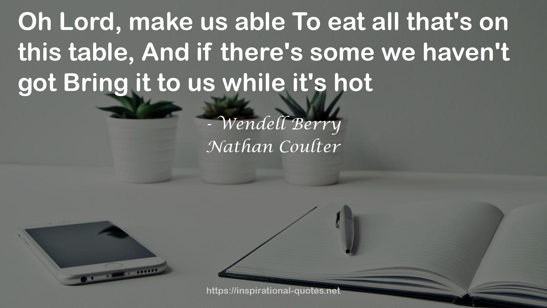 Nathan Coulter QUOTES