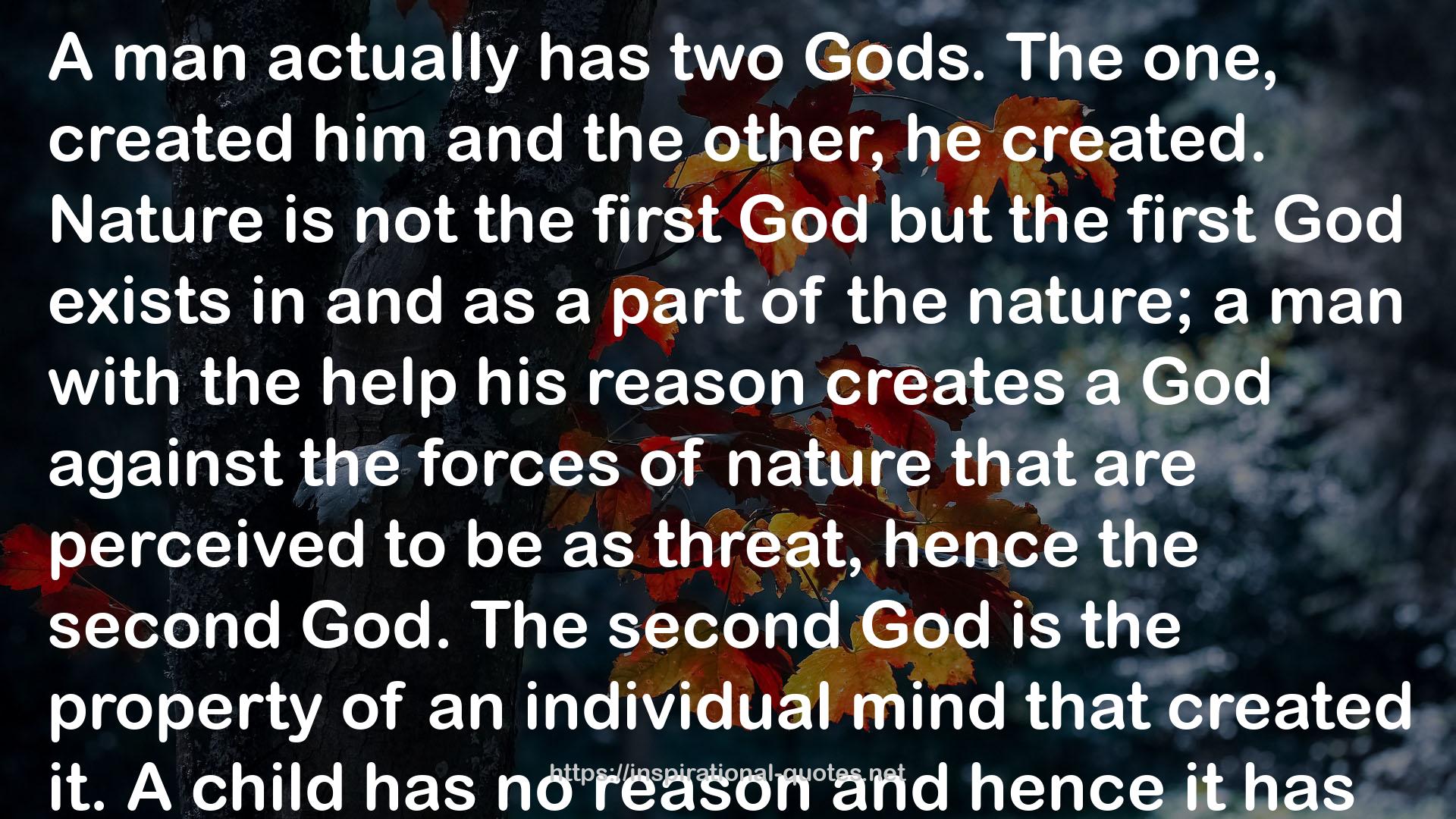 The second God  QUOTES