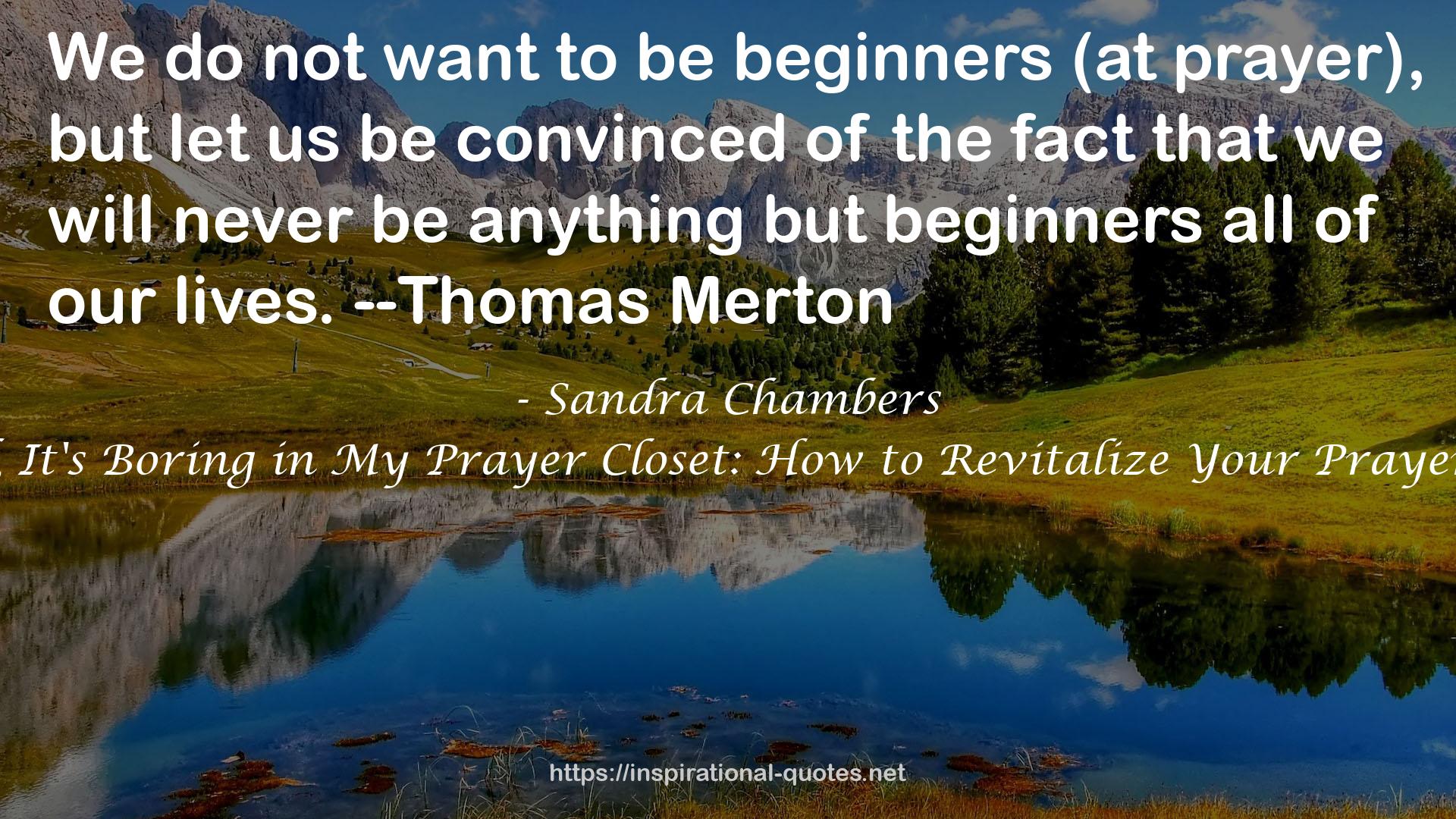 Sandra Chambers QUOTES