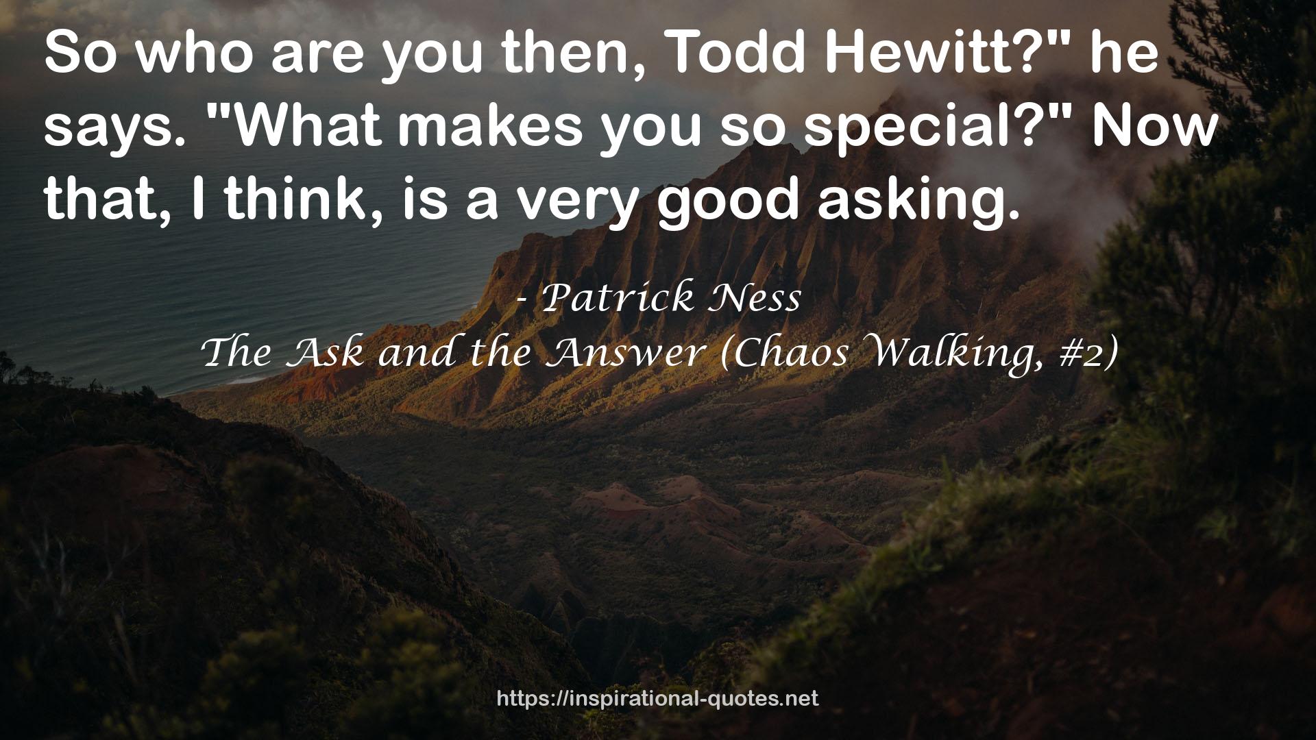 The Ask and the Answer (Chaos Walking, #2) QUOTES