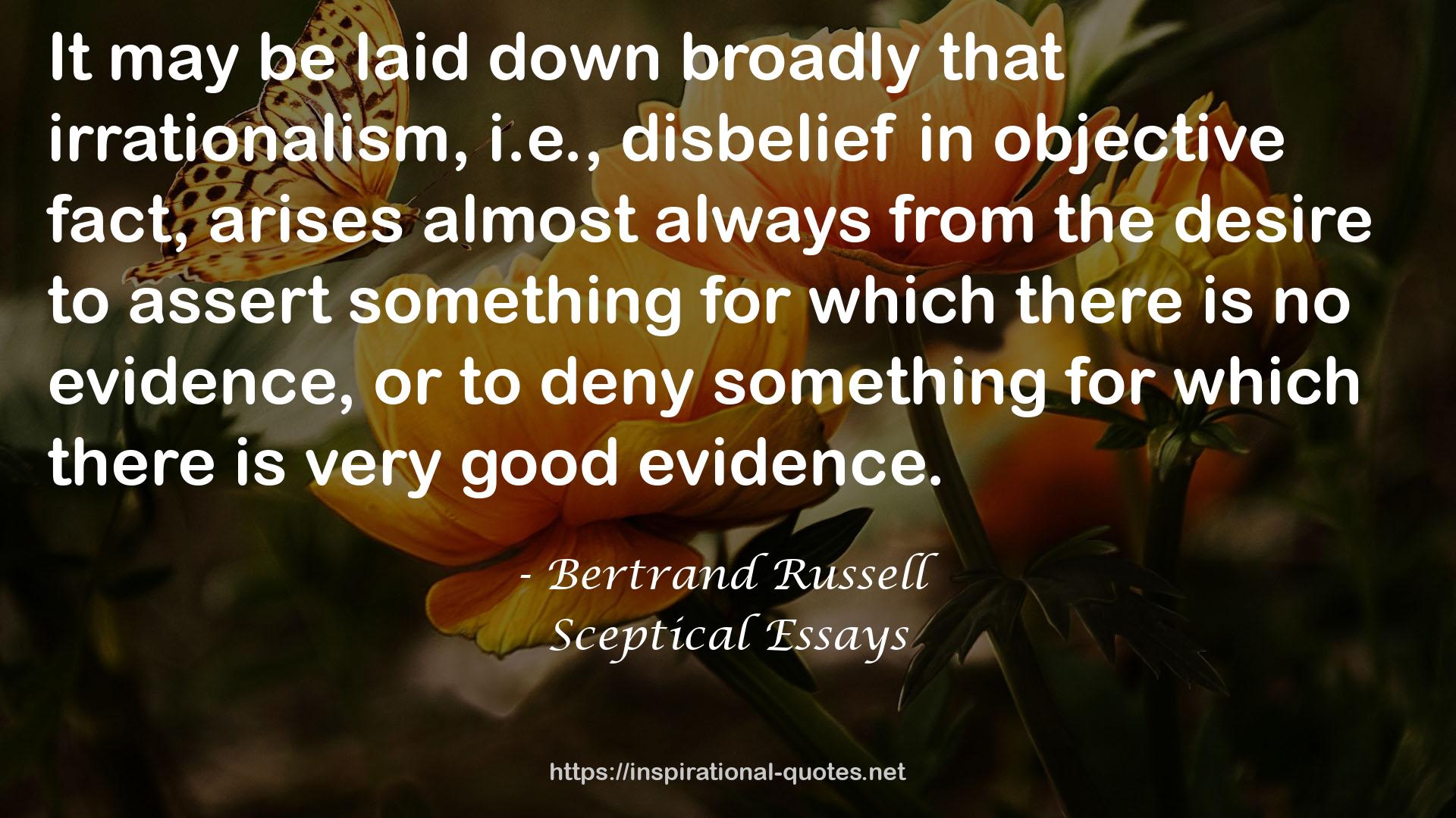 Sceptical Essays QUOTES