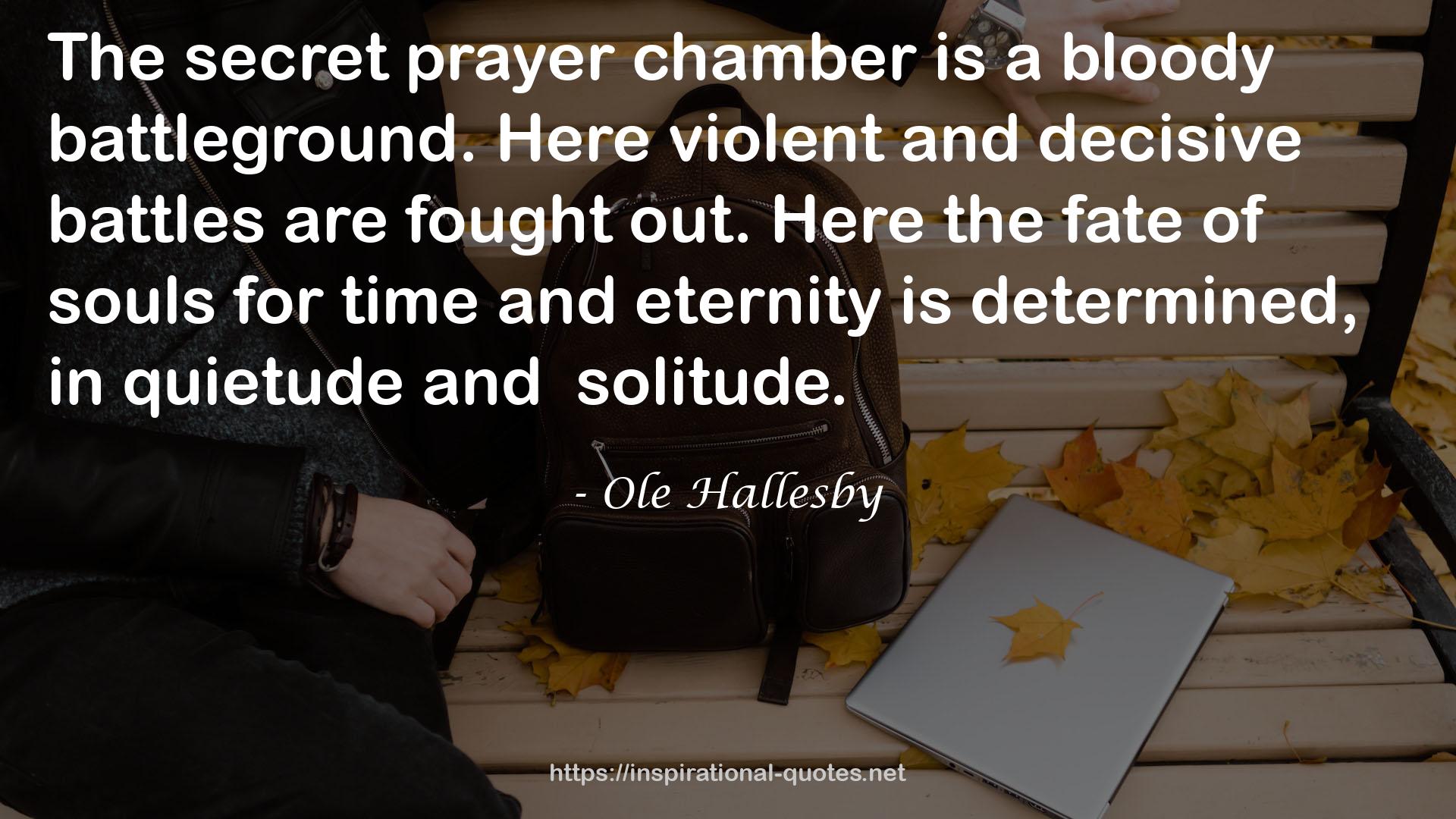 Ole Hallesby QUOTES