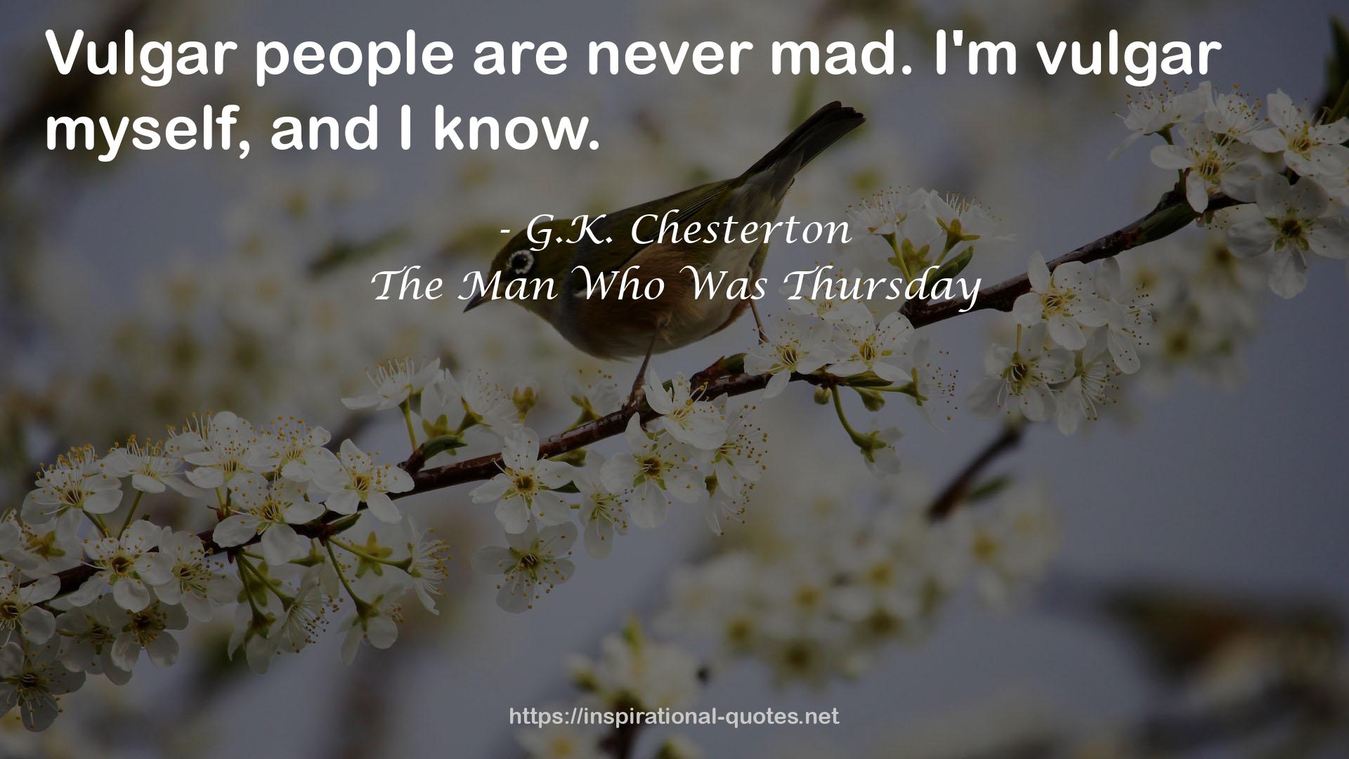 The Man Who Was Thursday QUOTES