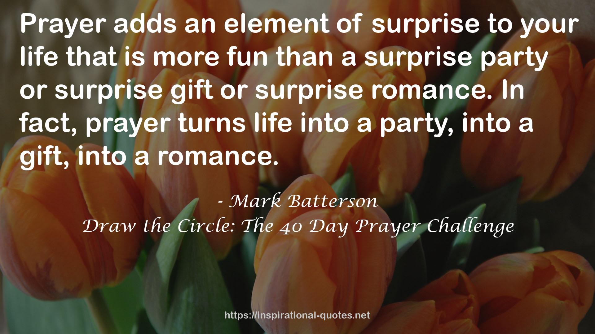 a surprise party  QUOTES