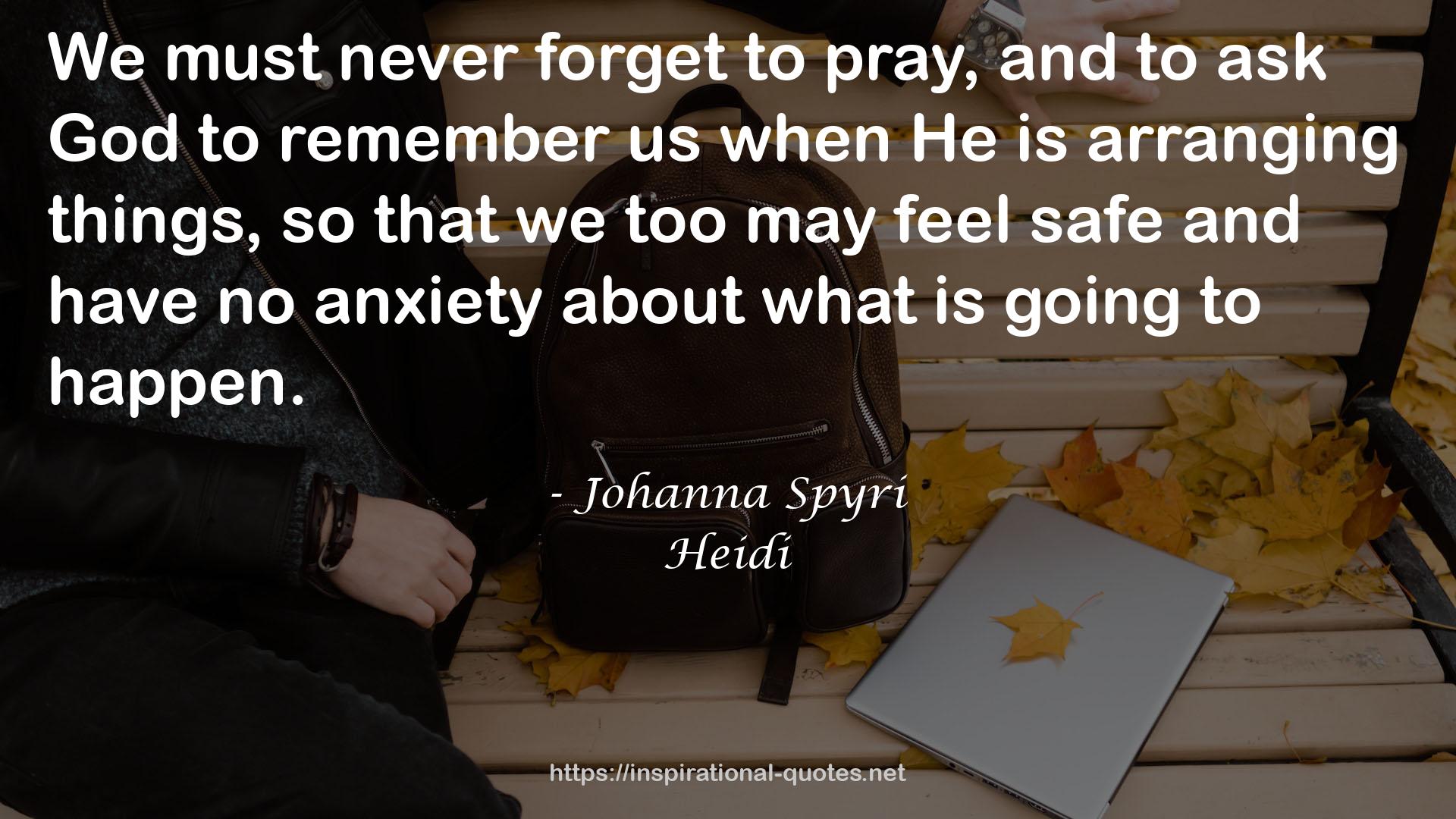 Johanna Spyri QUOTES