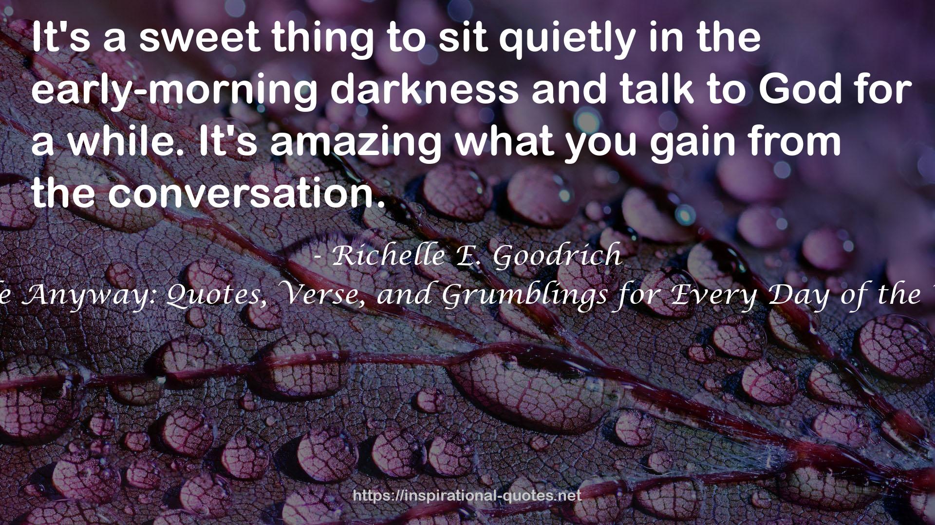 the early-morning darkness  QUOTES