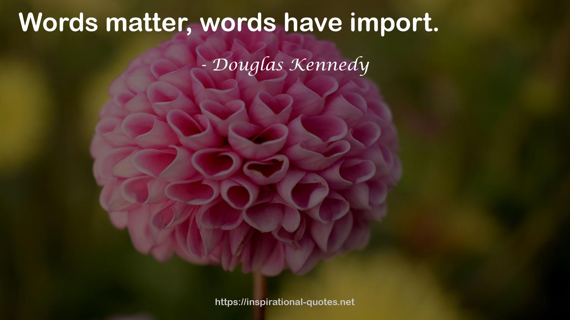 Douglas Kennedy QUOTES