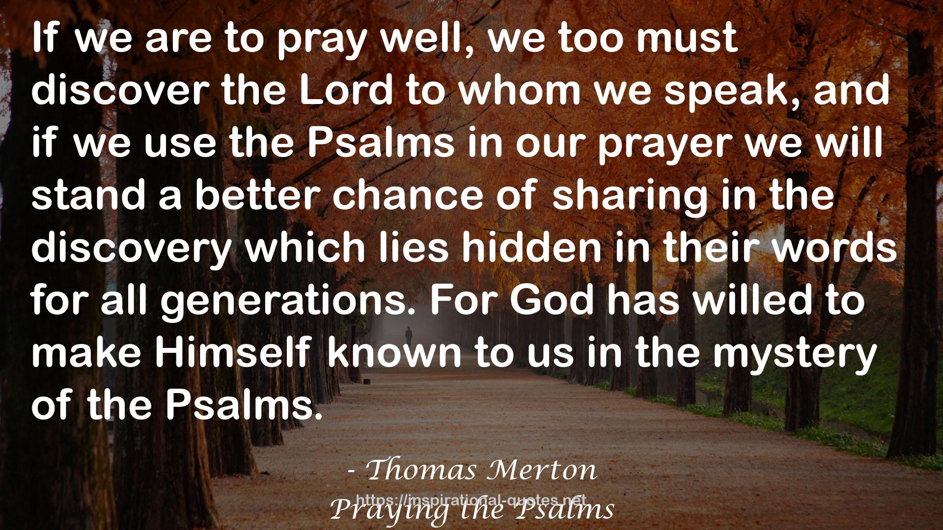 Praying the Psalms QUOTES