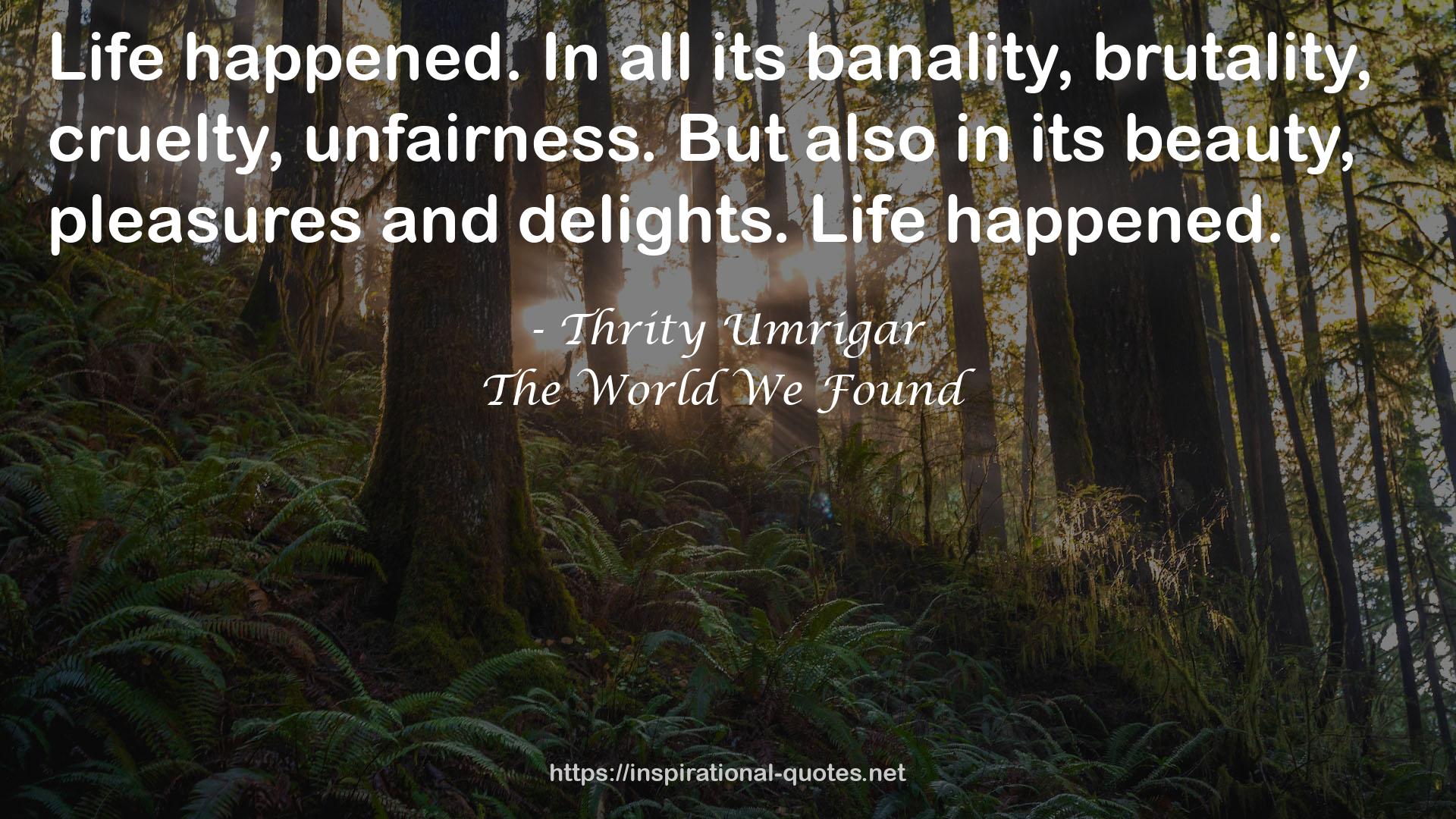 The World We Found QUOTES