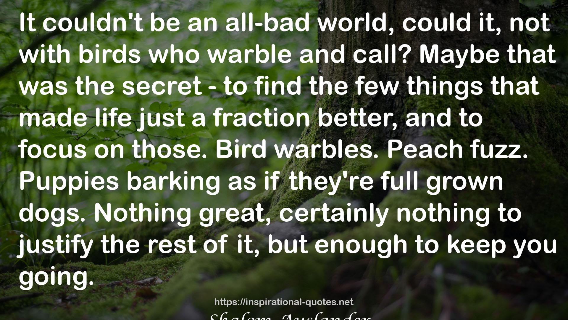 warble  QUOTES