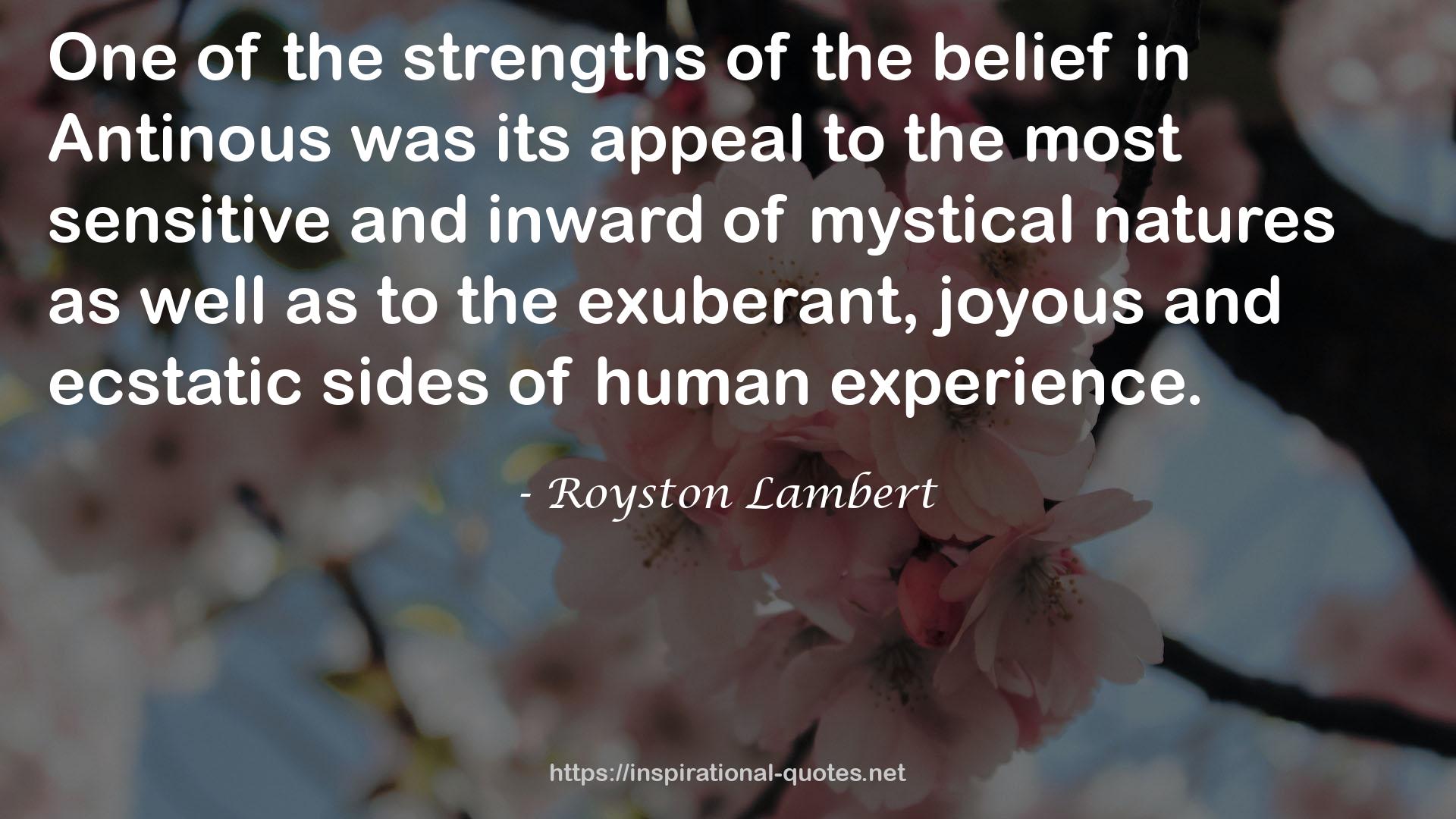 Royston Lambert QUOTES