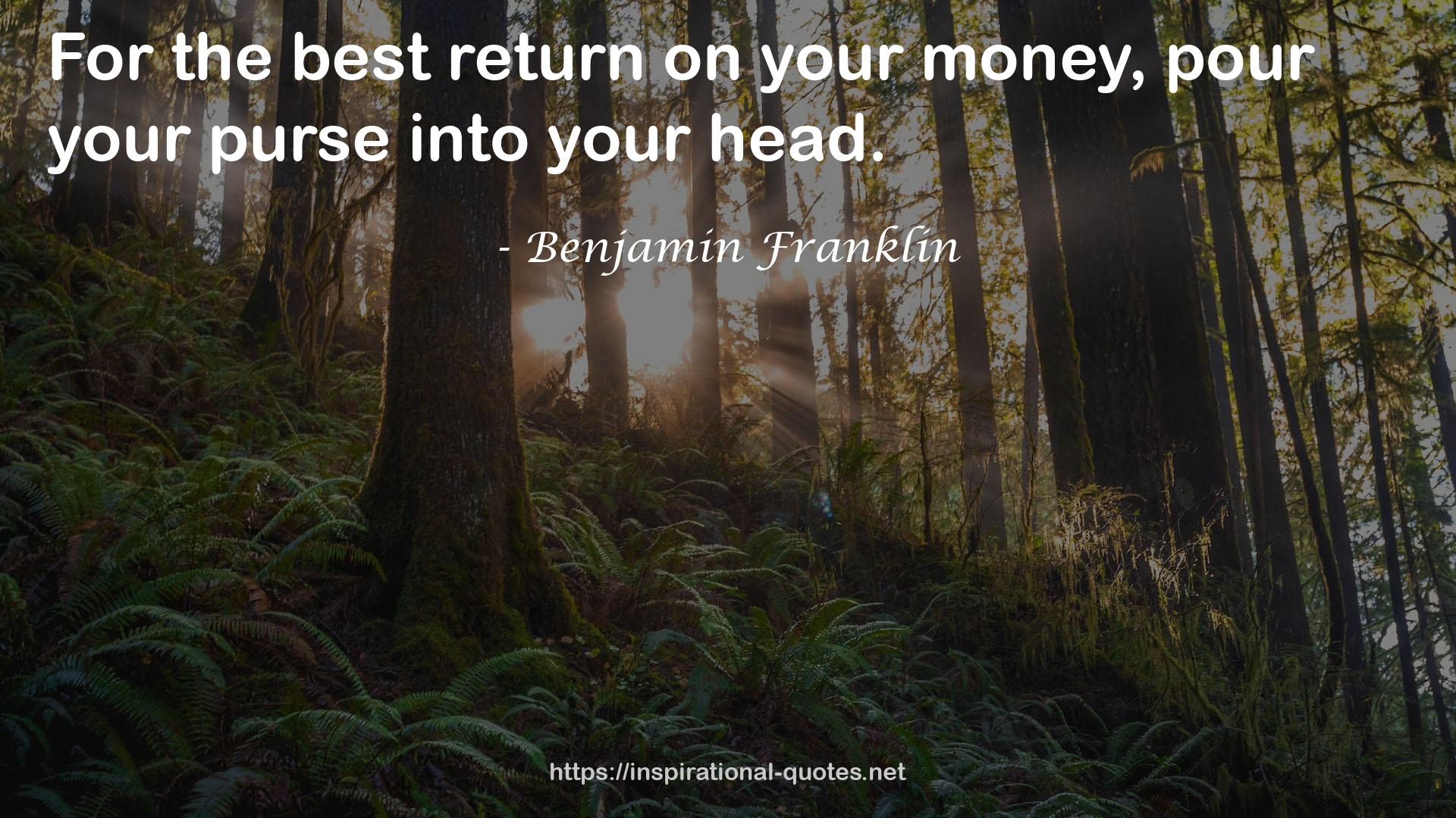 Benjamin Franklin QUOTES