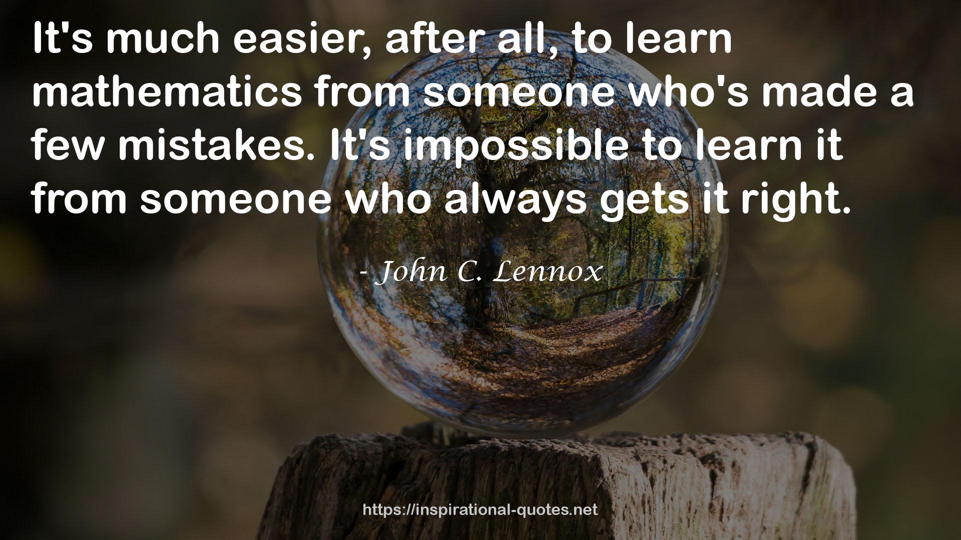 John C. Lennox QUOTES