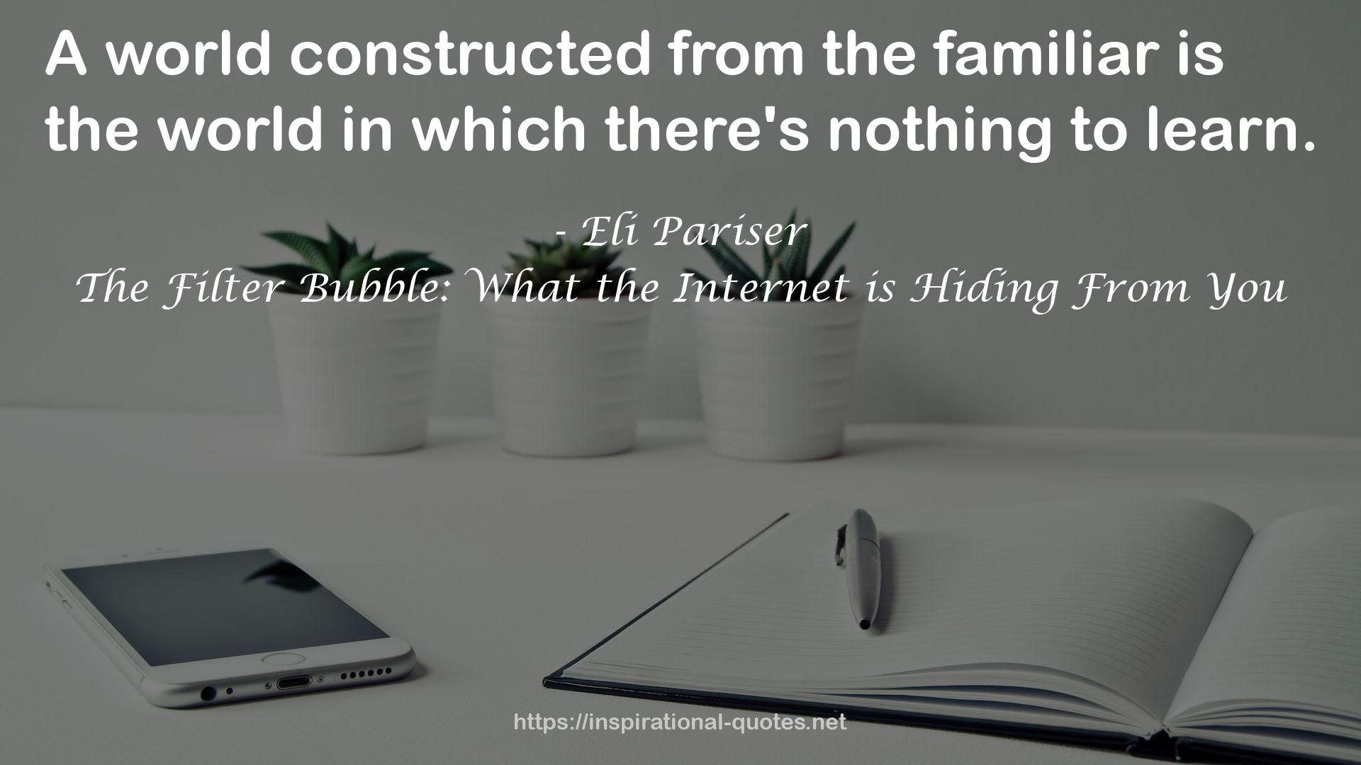 The Filter Bubble: What the Internet is Hiding From You QUOTES