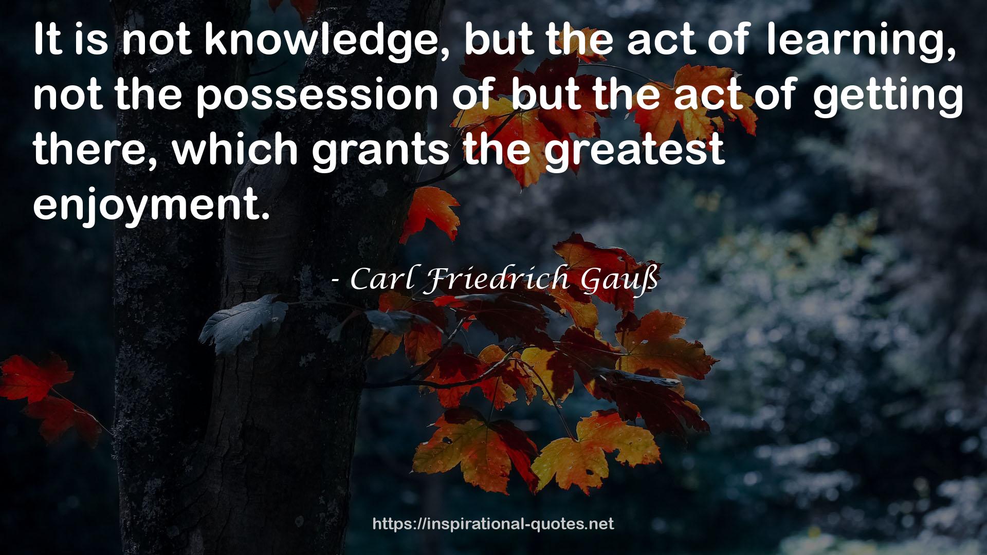 Carl Friedrich Gauß QUOTES