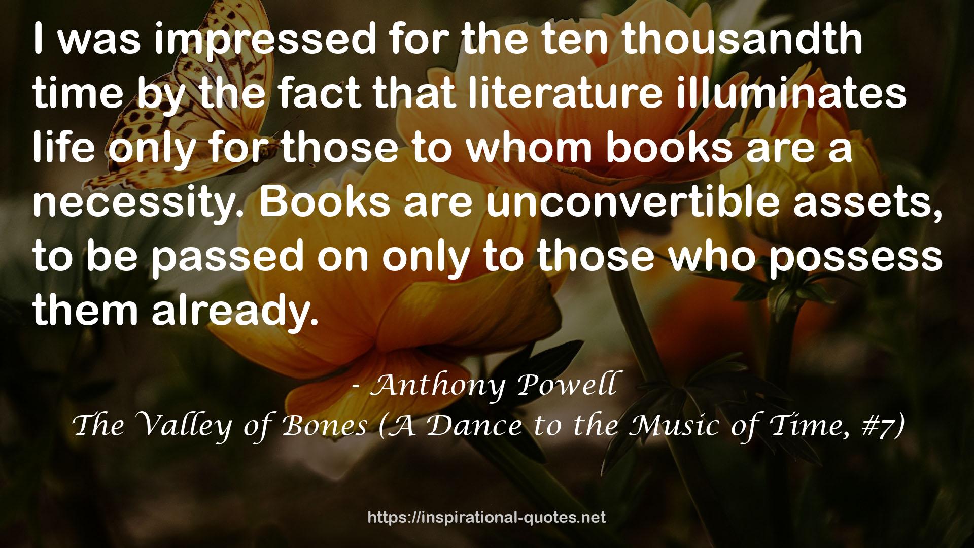 The Valley of Bones (A Dance to the Music of Time, #7) QUOTES