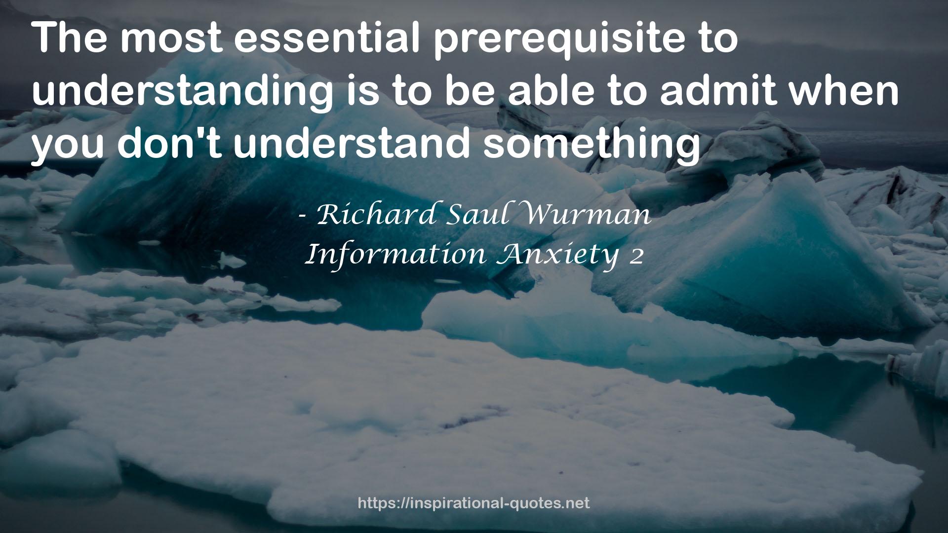 Richard Saul Wurman QUOTES