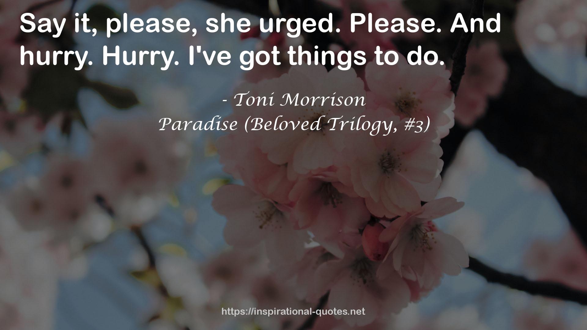 Paradise (Beloved Trilogy, #3) QUOTES