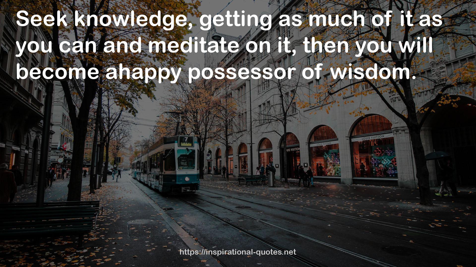 ahappy possessor  QUOTES