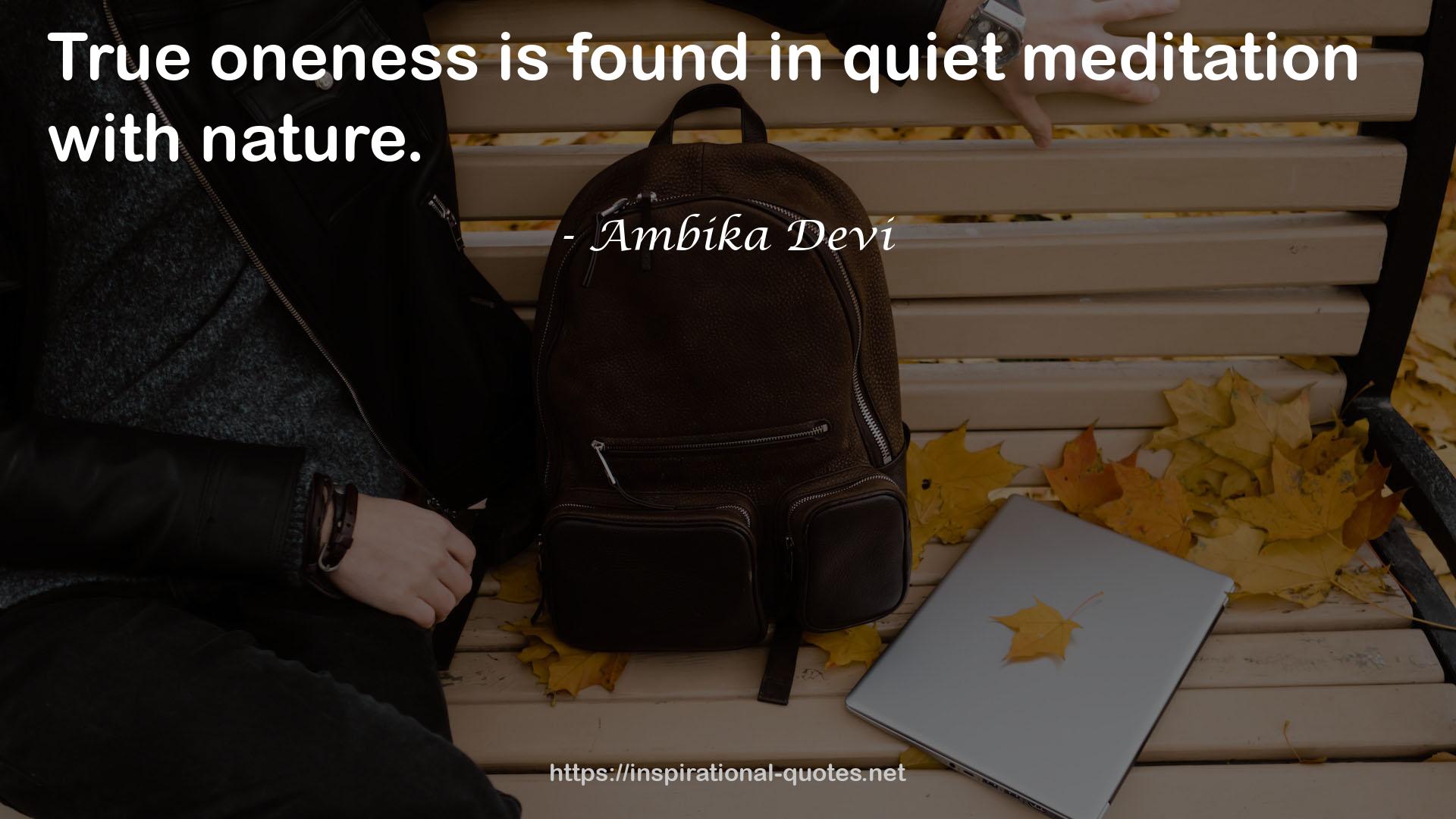 quiet meditation  QUOTES