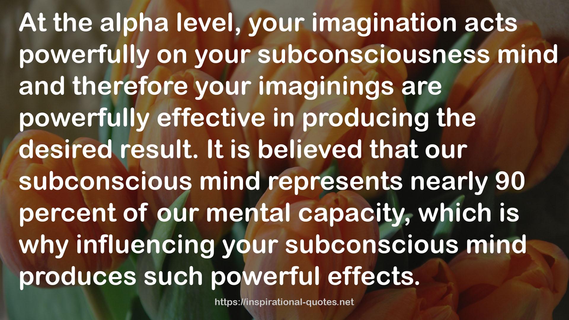 our Subconscious Mind  QUOTES
