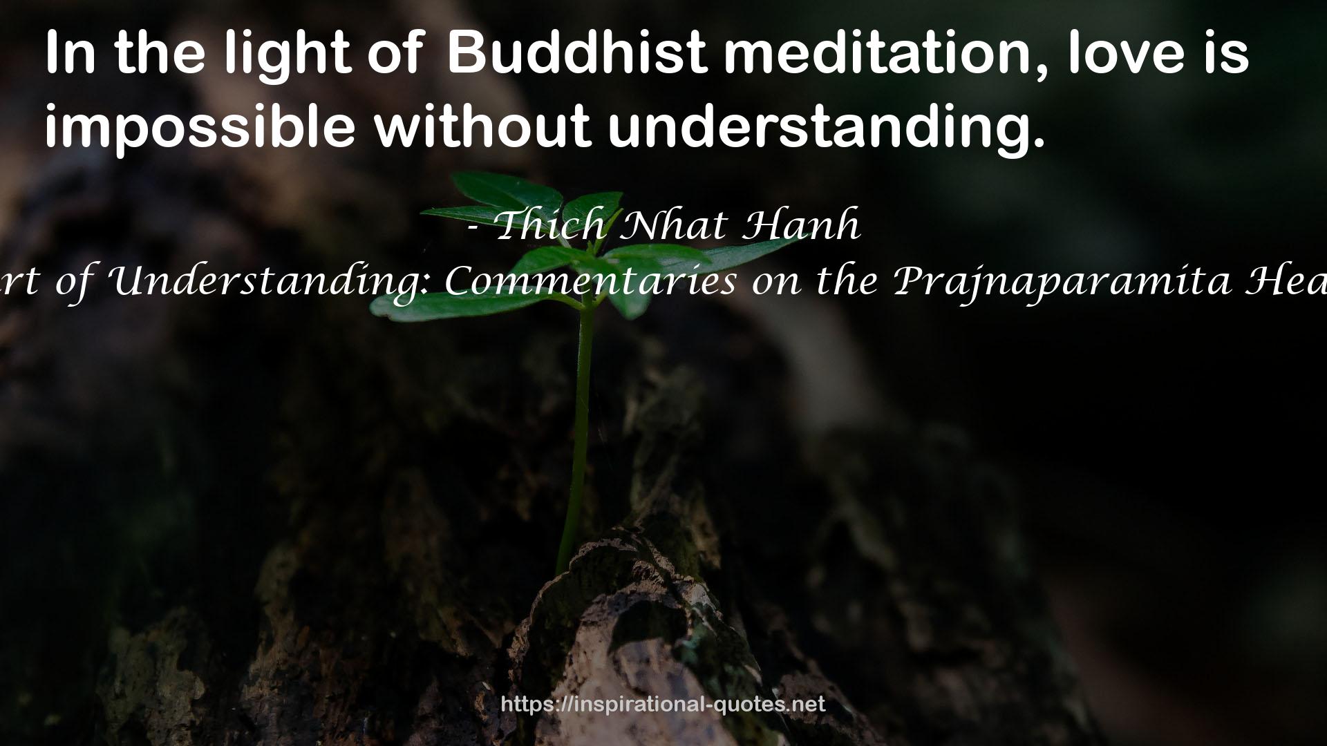The Heart of Understanding: Commentaries on the Prajnaparamita Heart Sutra QUOTES