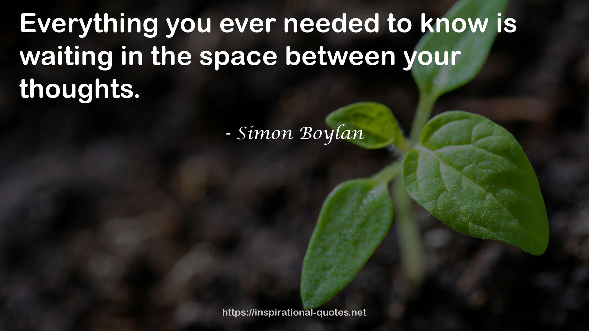 Simon Boylan QUOTES