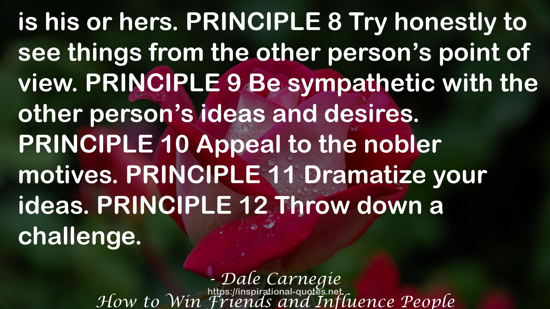 How to Win Friends and Influence People QUOTES