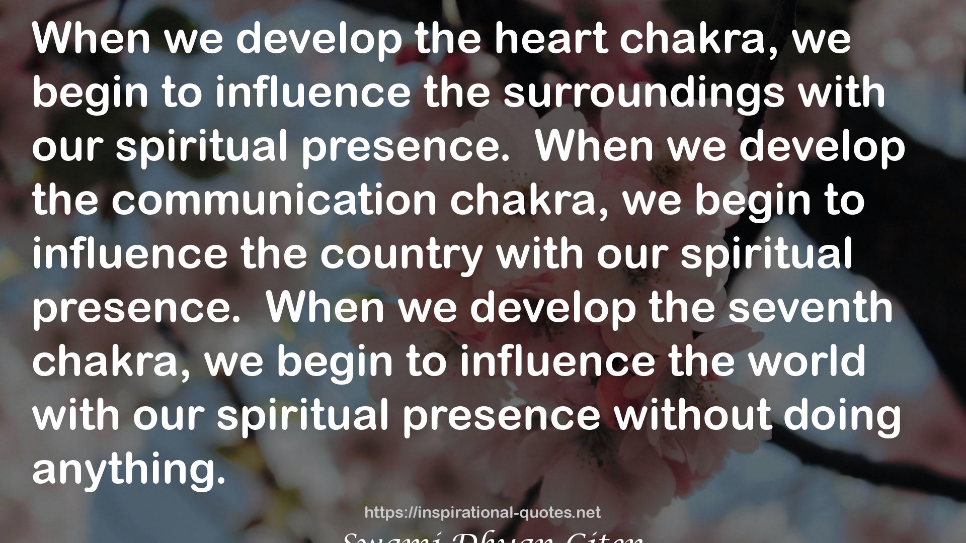 our spiritual presence  QUOTES