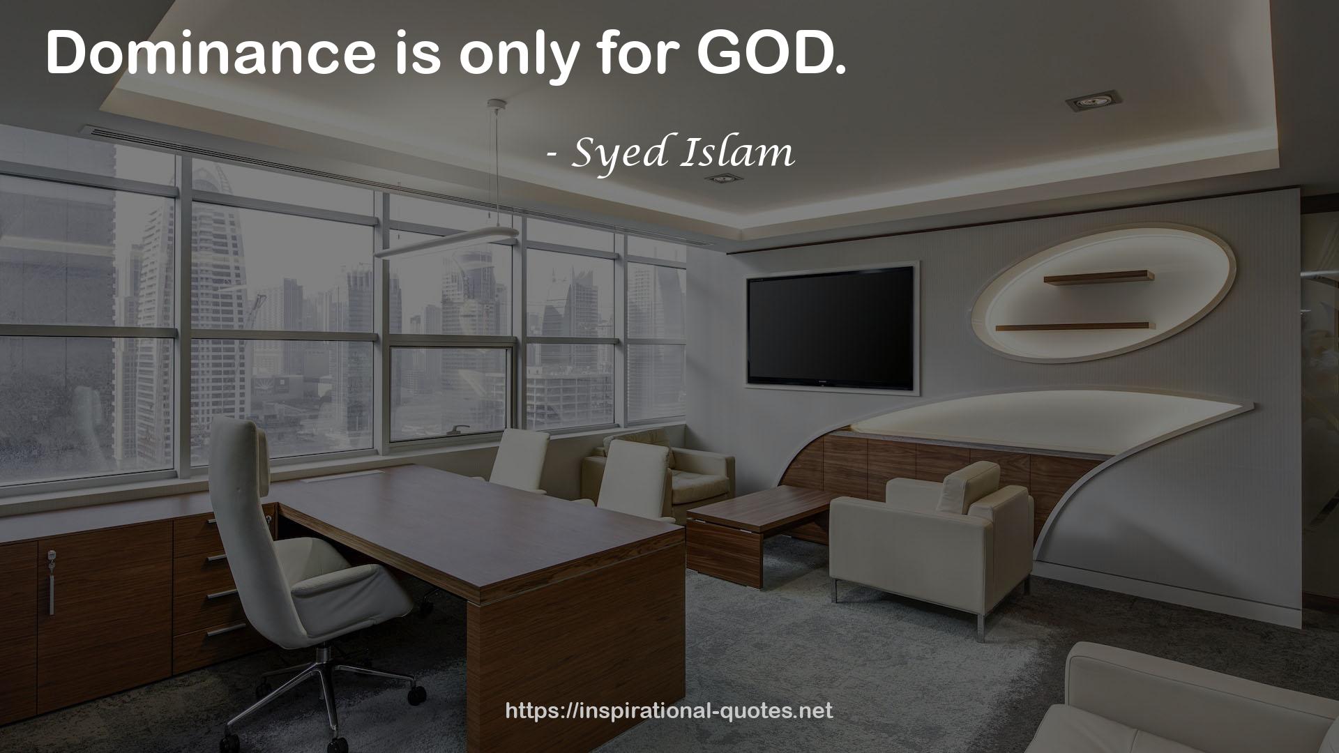 Syed Islam QUOTES