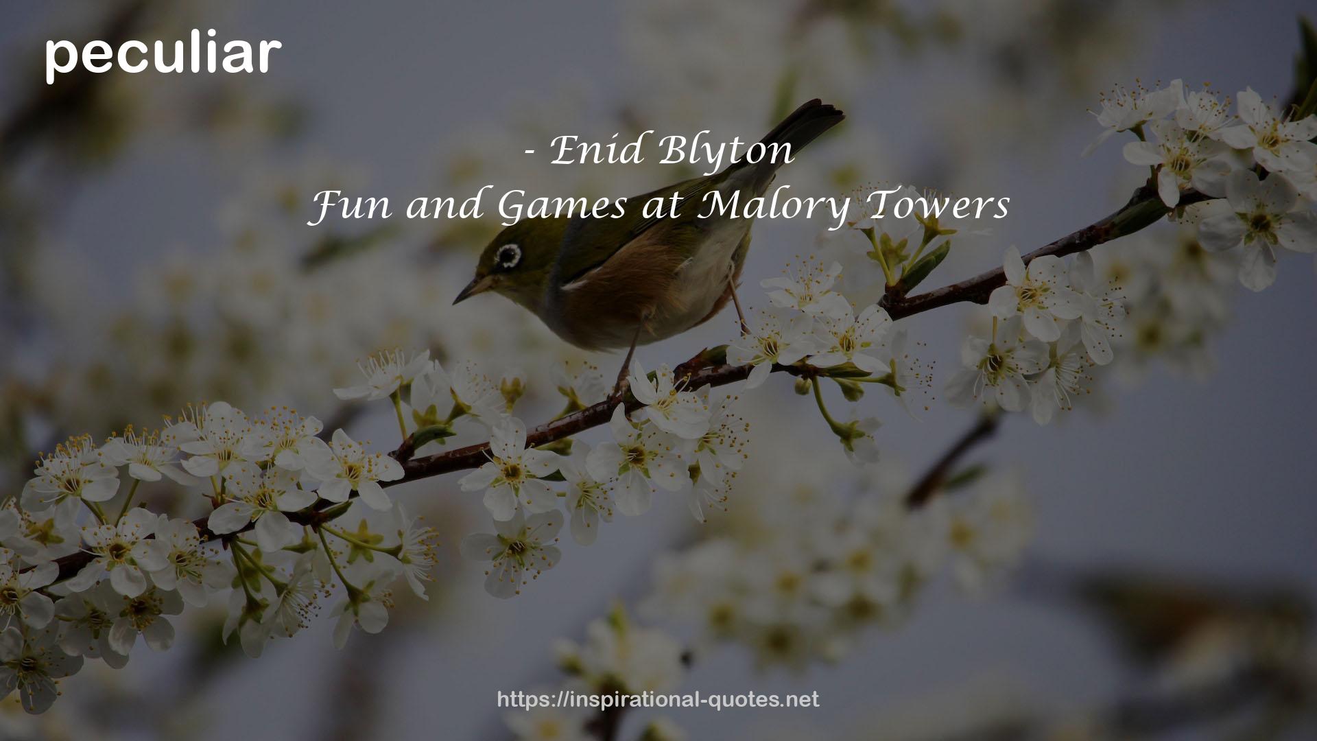 Fun and Games at Malory Towers QUOTES