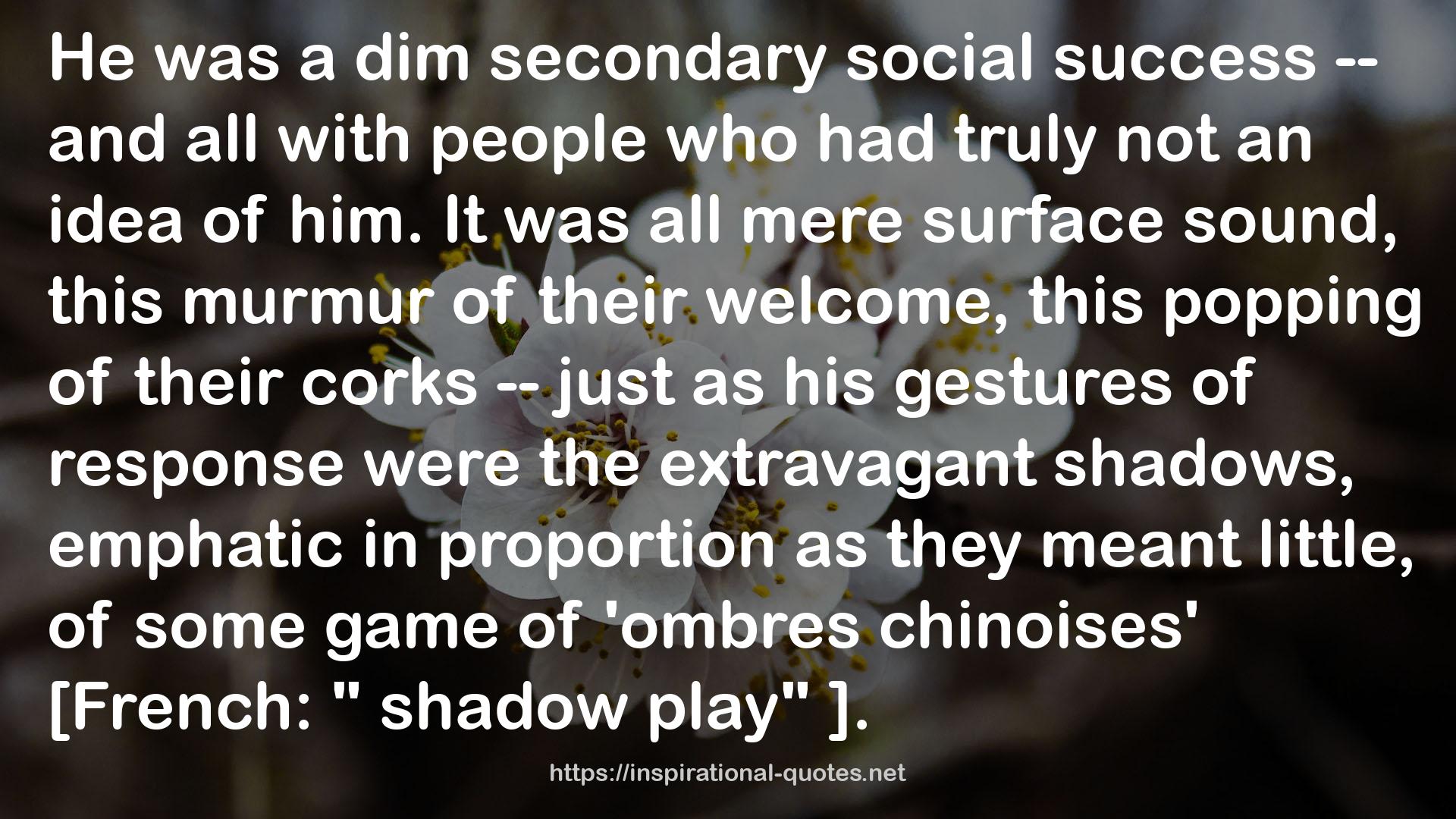 a dim secondary social success  QUOTES