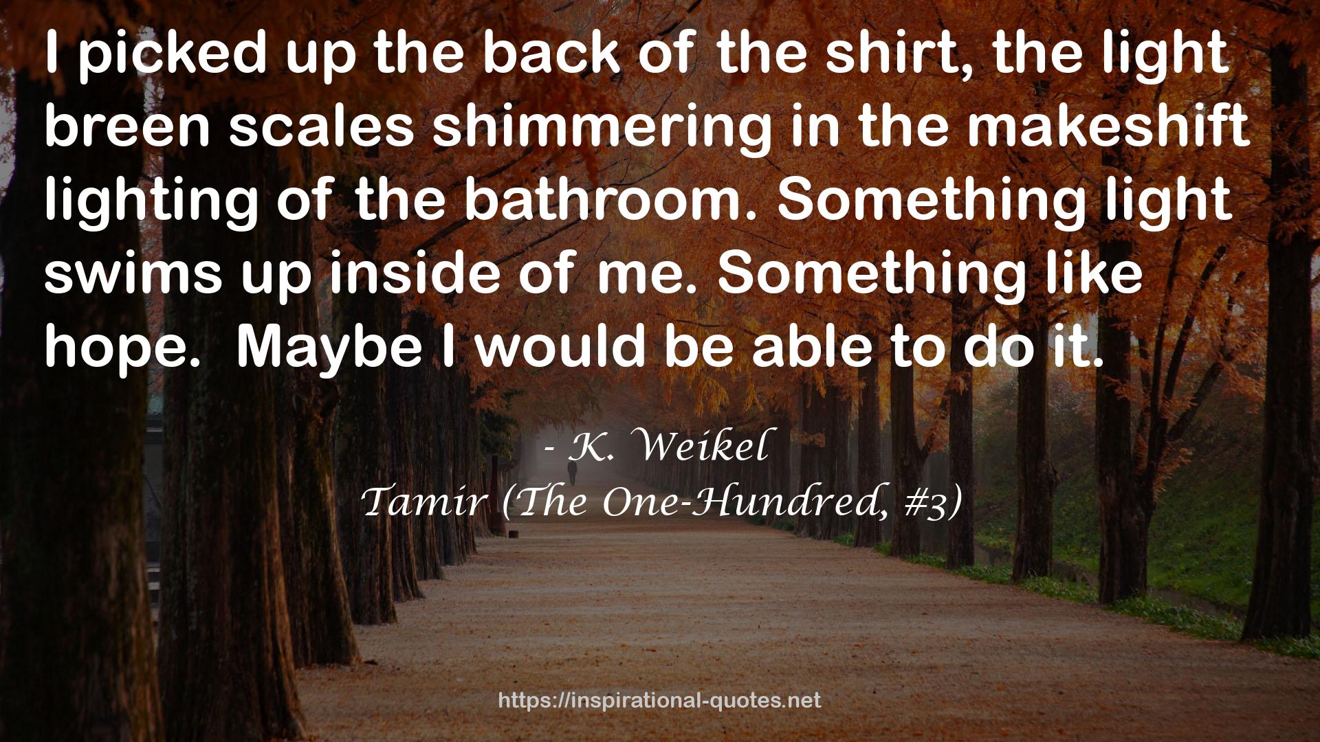 Tamir (The One-Hundred, #3) QUOTES