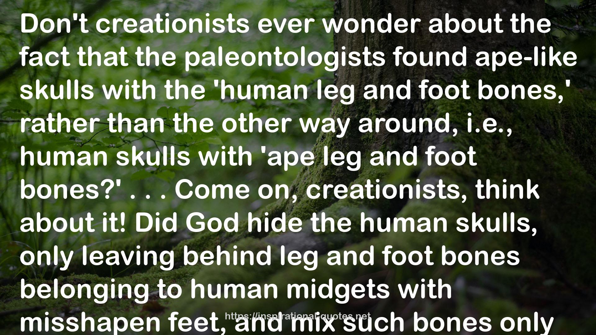 Creationists  QUOTES